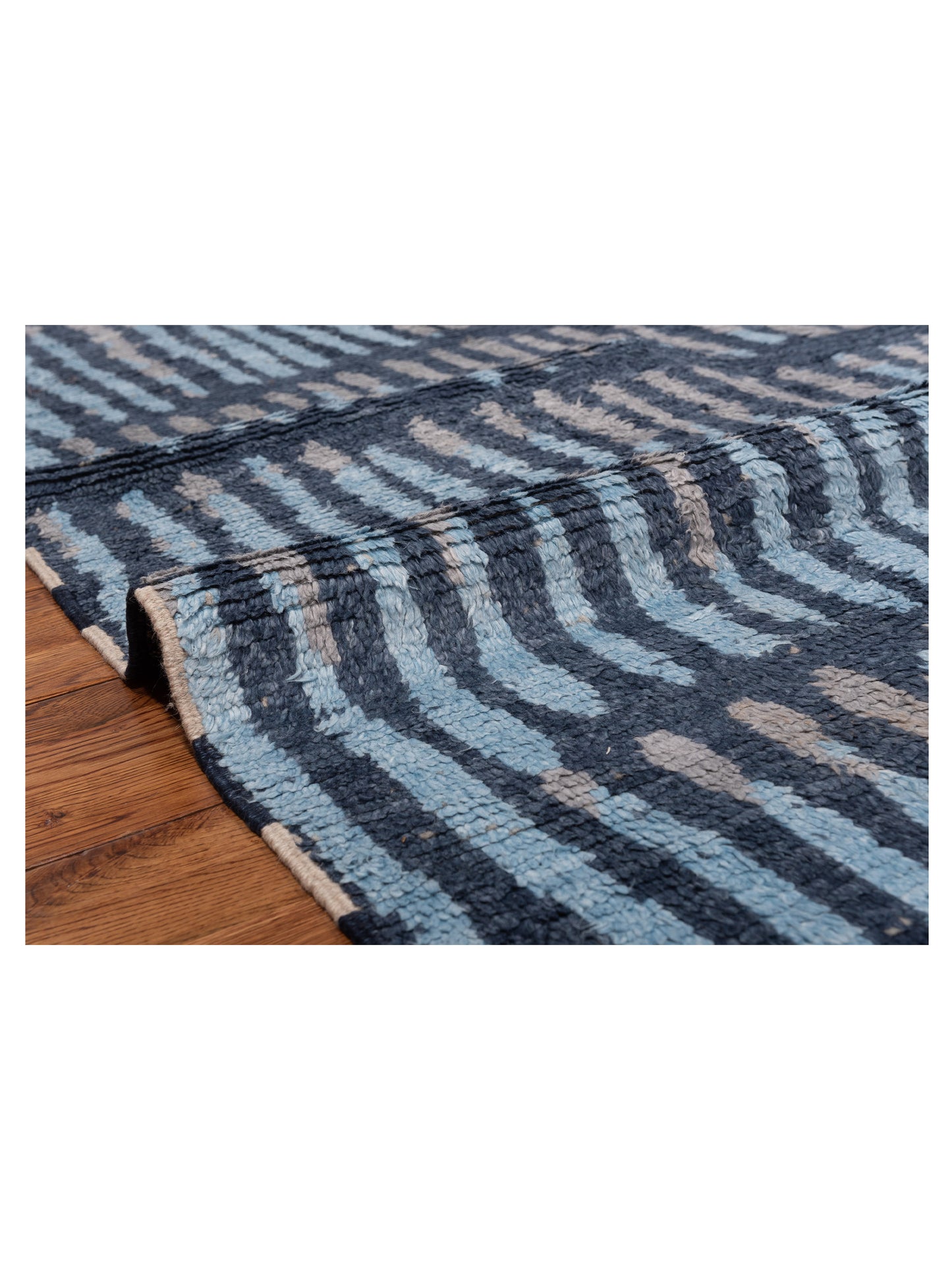Atlas 150455 Blue Gray 7.10x9.9 Hand Knotted Rug