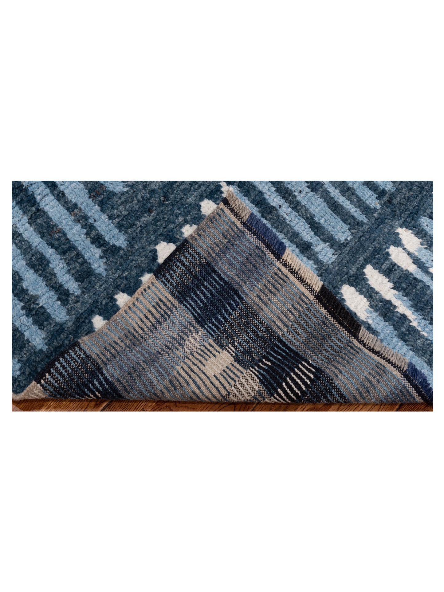 Atlas 150459 Blue Ivory 8.2x9.10 Hand Knotted Rug