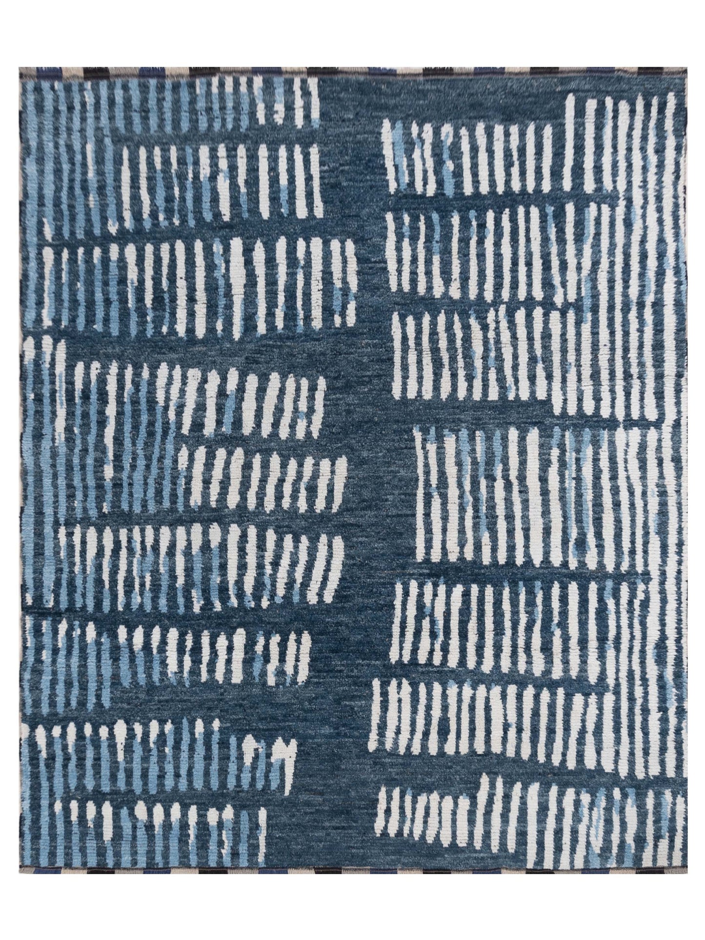 Atlas 150459 Blue Ivory 8.2x9.10 Hand Knotted Rug