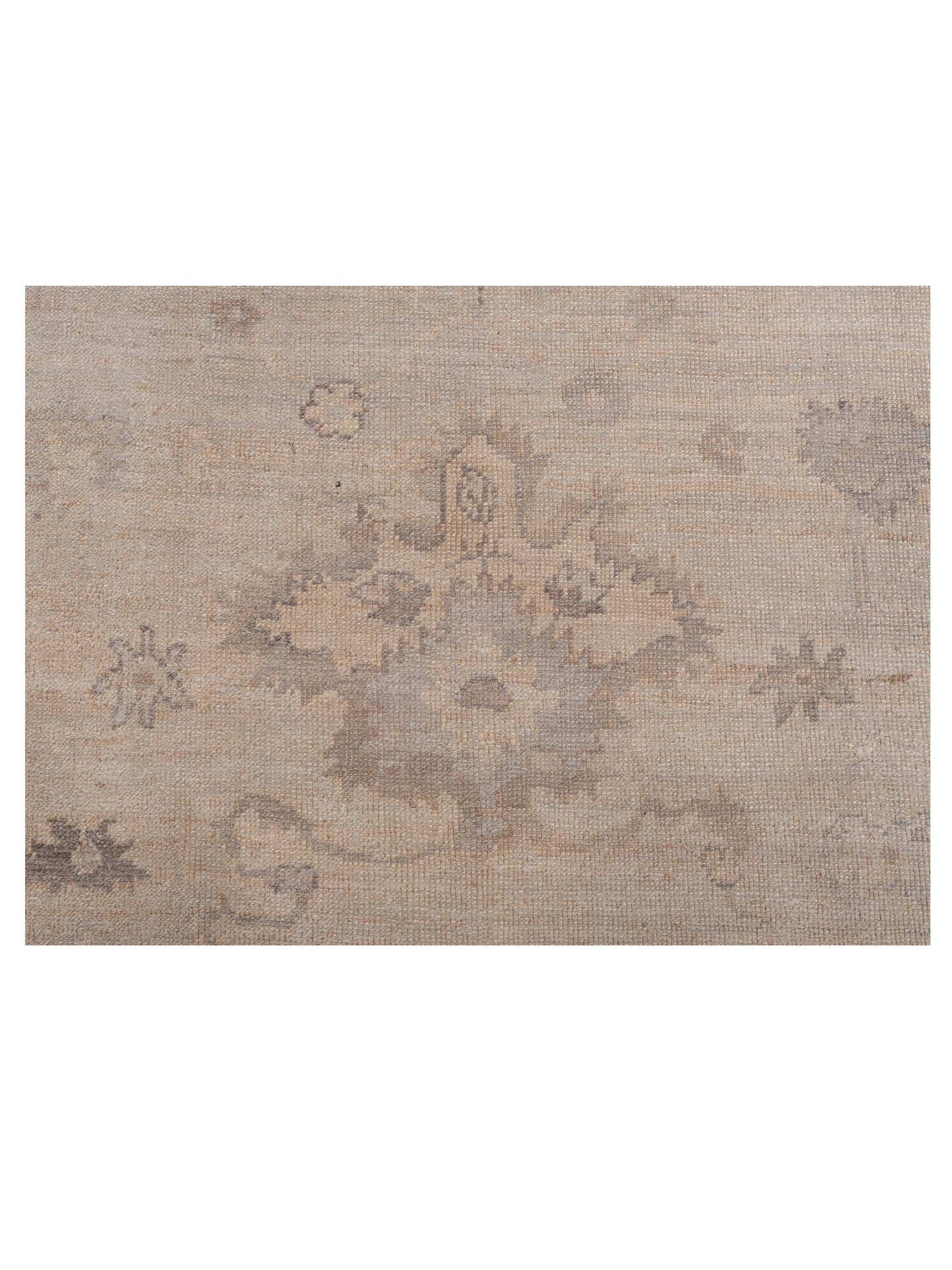 Angora Oushak 150713 Silver Gray 7.9x9.5 Hand Knotted Rug