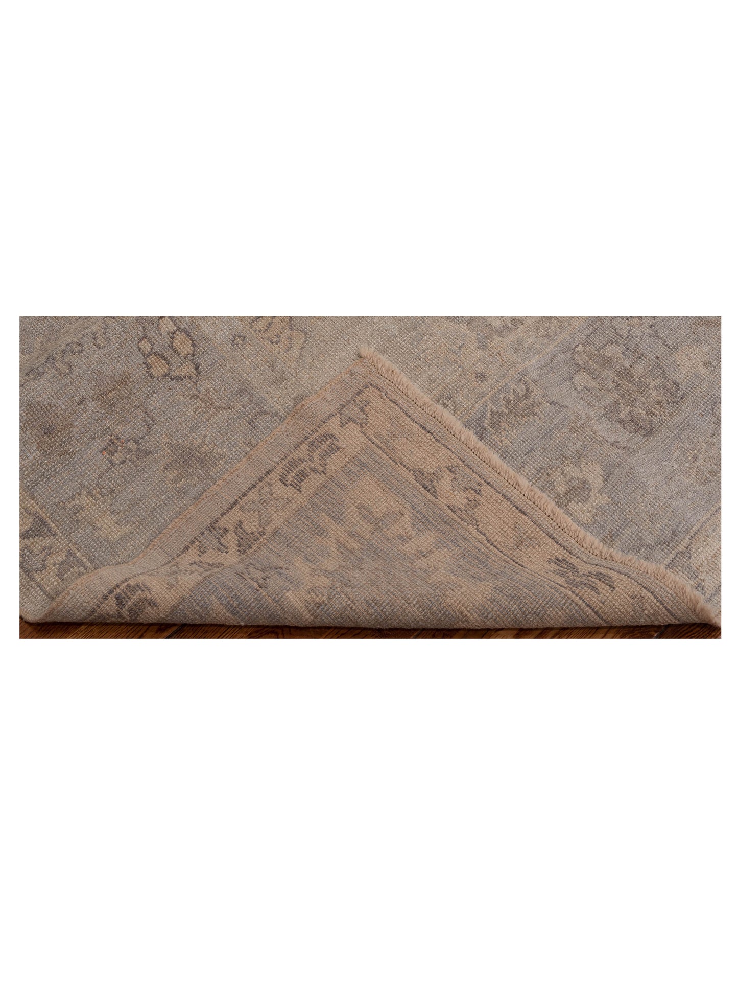 Angora Oushak 150713 Silver Gray 7.9x9.5 Hand Knotted Rug