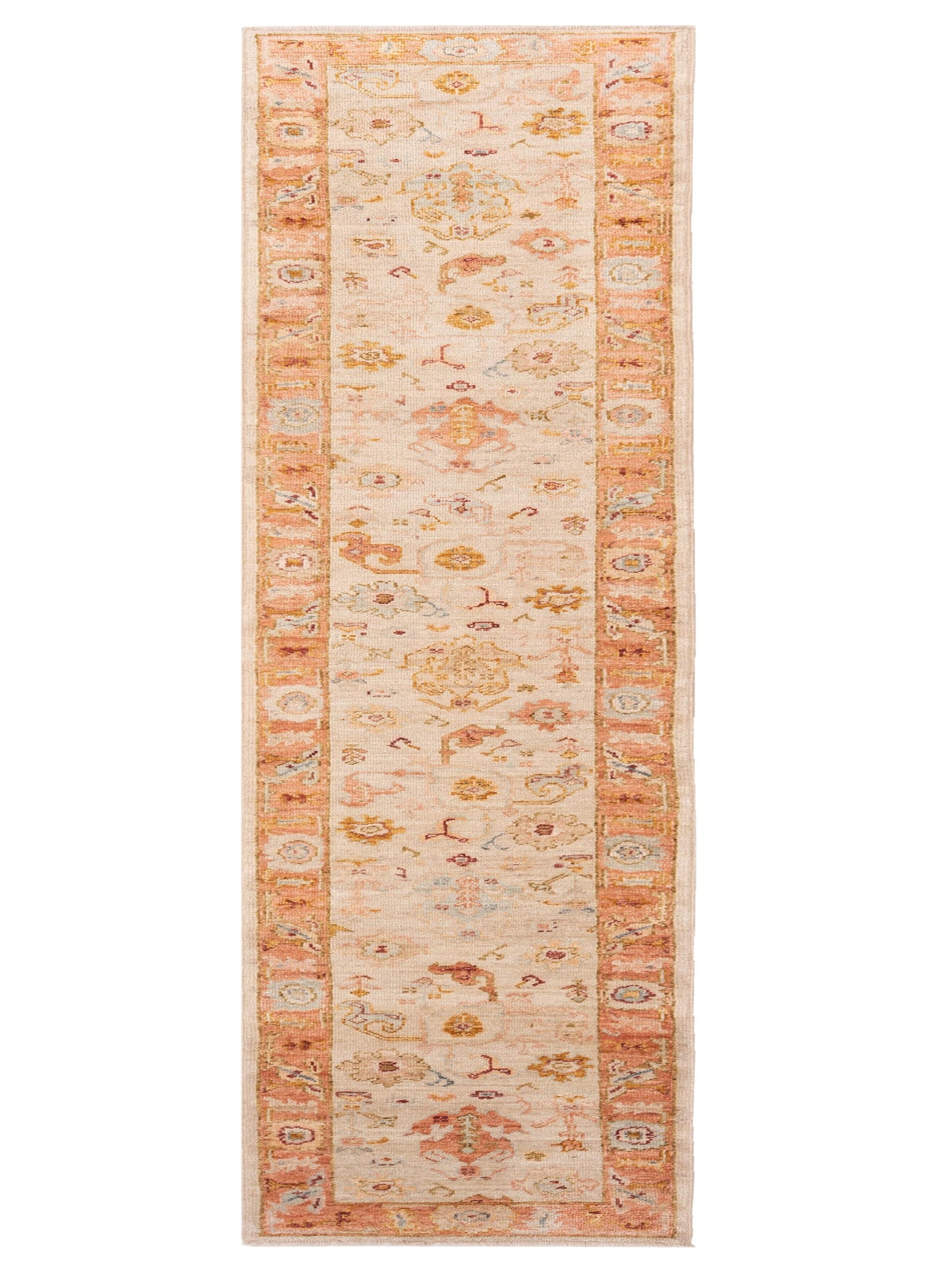 Anadol Angora Oushak Ivory Pink Traditional