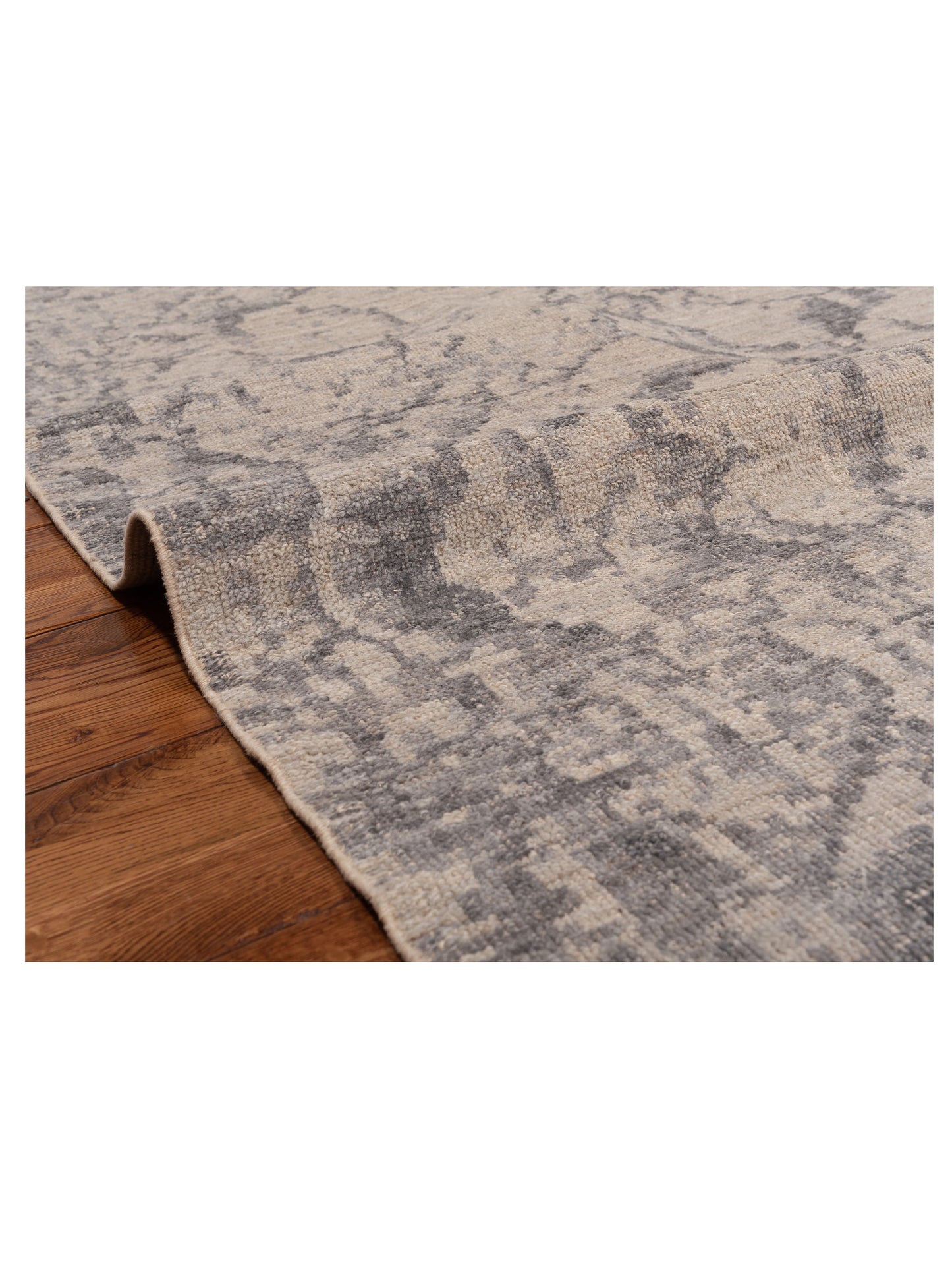 Angora Oushak 150748 Silver Gray 7.10x10 Hand Knotted Rug