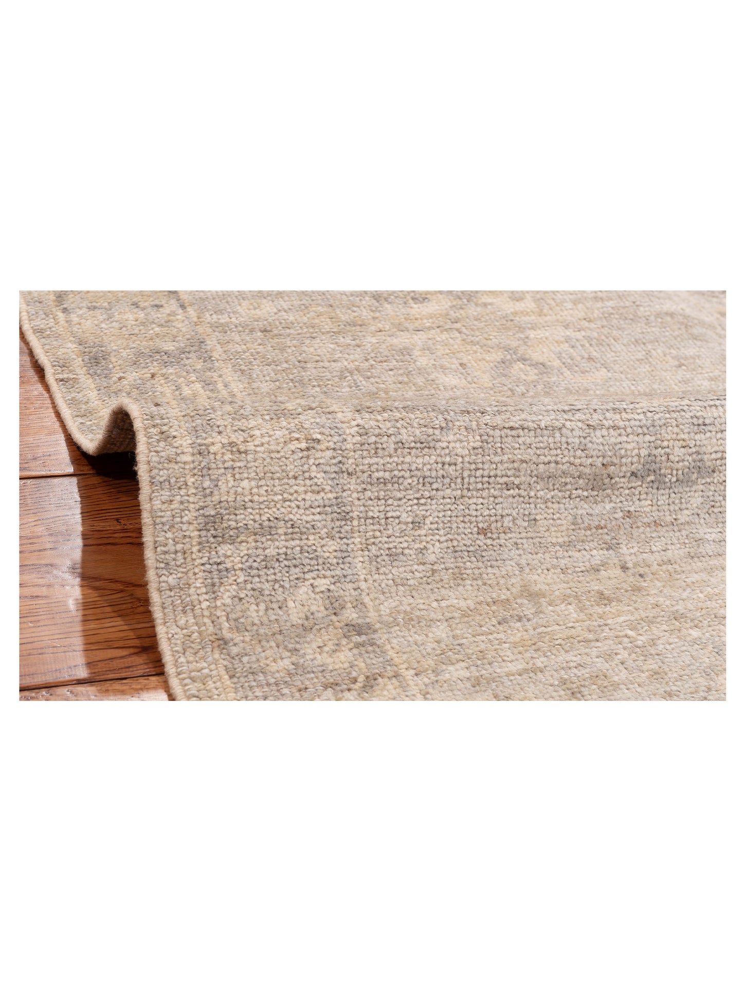 Angora Oushak 150770 Gray Gray 2.6x12.10 Hand Knotted Rug
