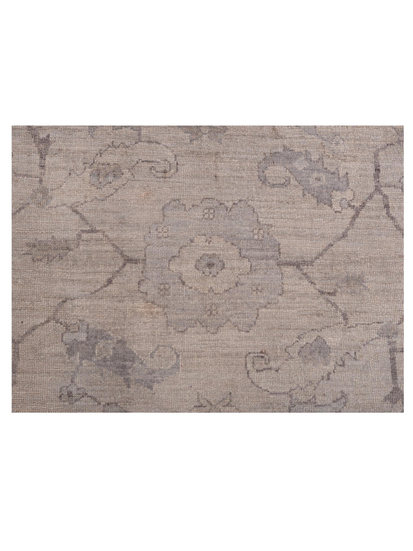 Angora Oushak 150773 Silver Gray 7.9x10 Hand Knotted Rug
