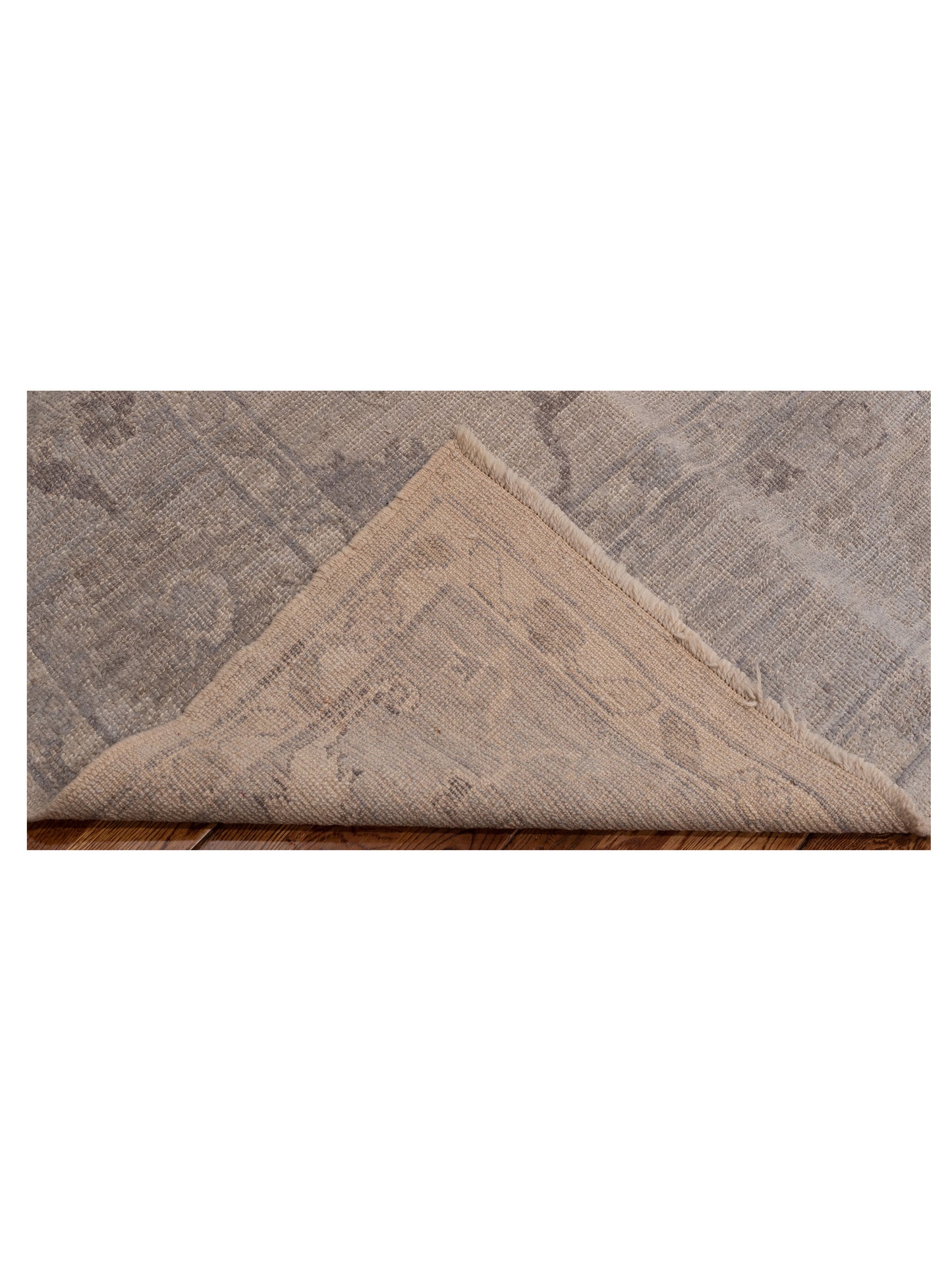 Angora Oushak 150773 Silver Gray 7.9x10 Hand Knotted Rug
