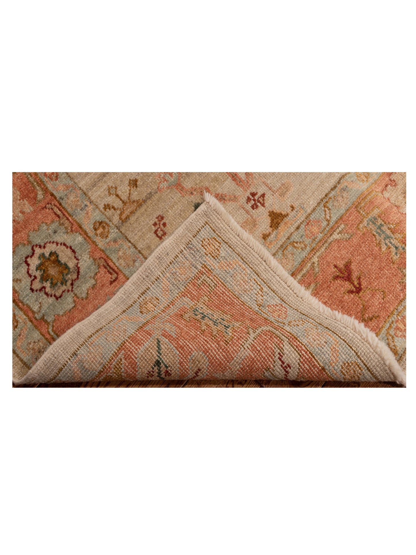 Angora Oushak 150780 Beige Pink 6.3x9.3 Hand Knotted Rug