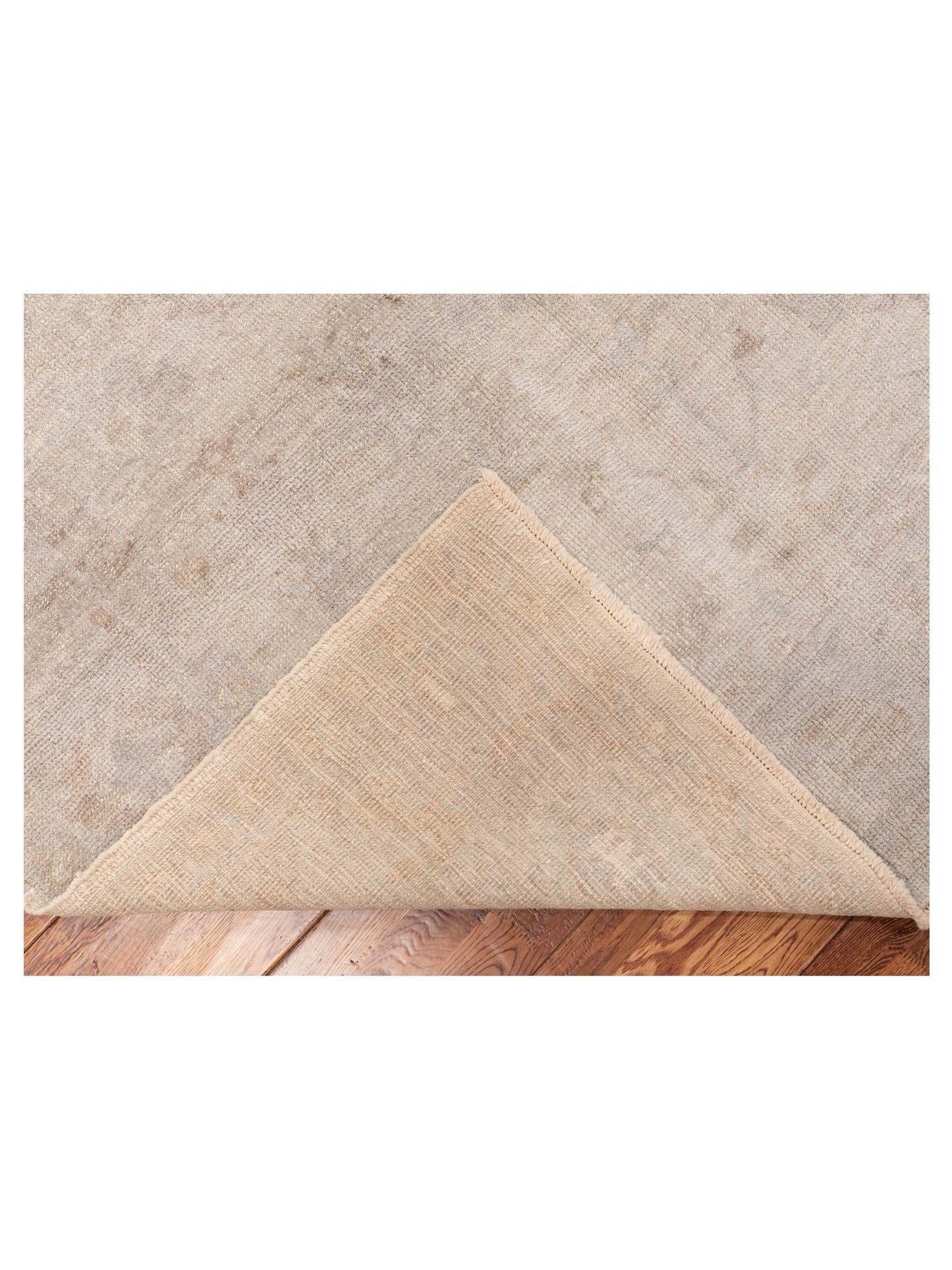 Angora Oushak 150978 Beige Gray 8x9.6 Hand Knotted Rug