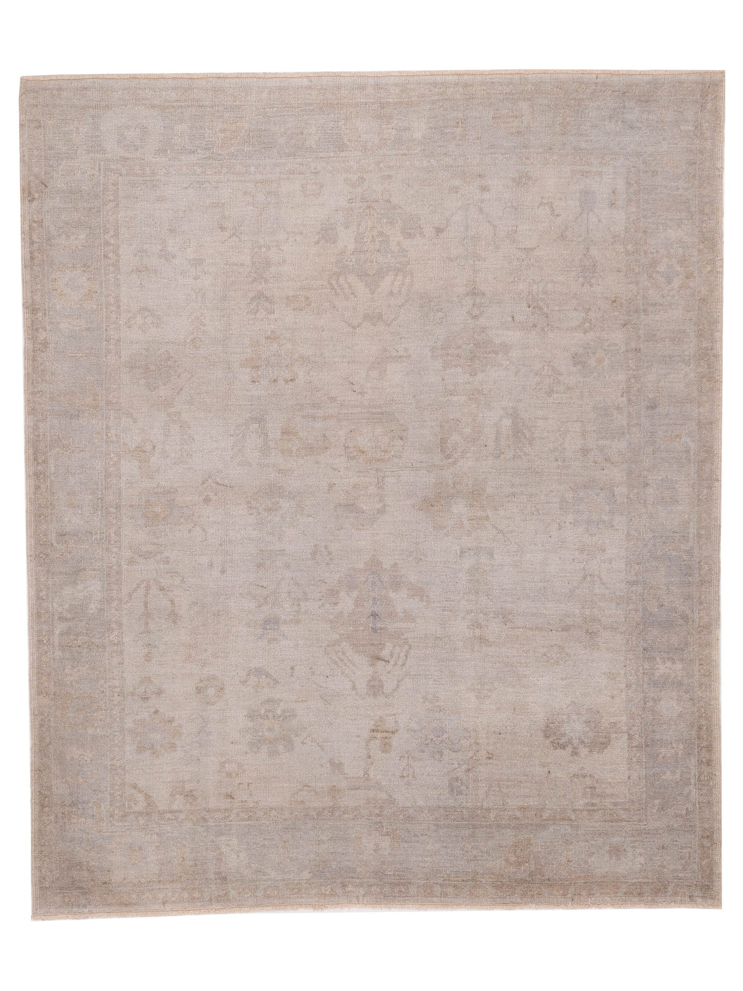 Anadol Angora Oushak Beige Gray Traditional