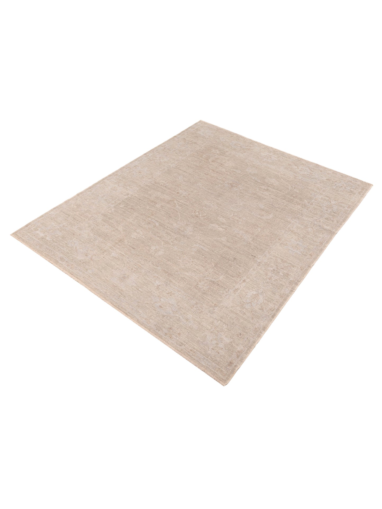 Angora Oushak 150981 Gray Gray 7.11x9.6 Hand Knotted Rug