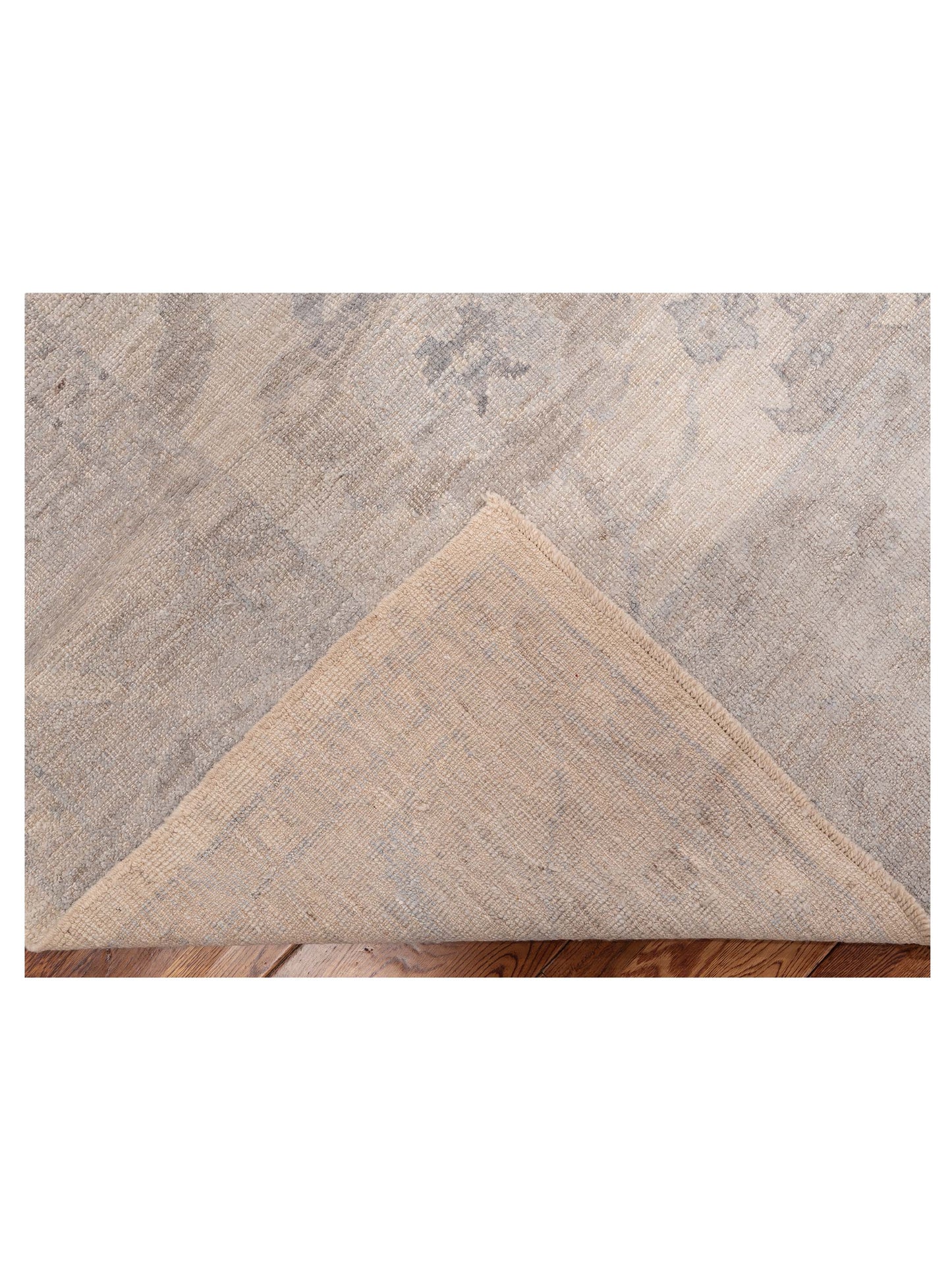 Angora Oushak 150988 Ivory Gray 8.1x9.8 Hand Knotted Rug