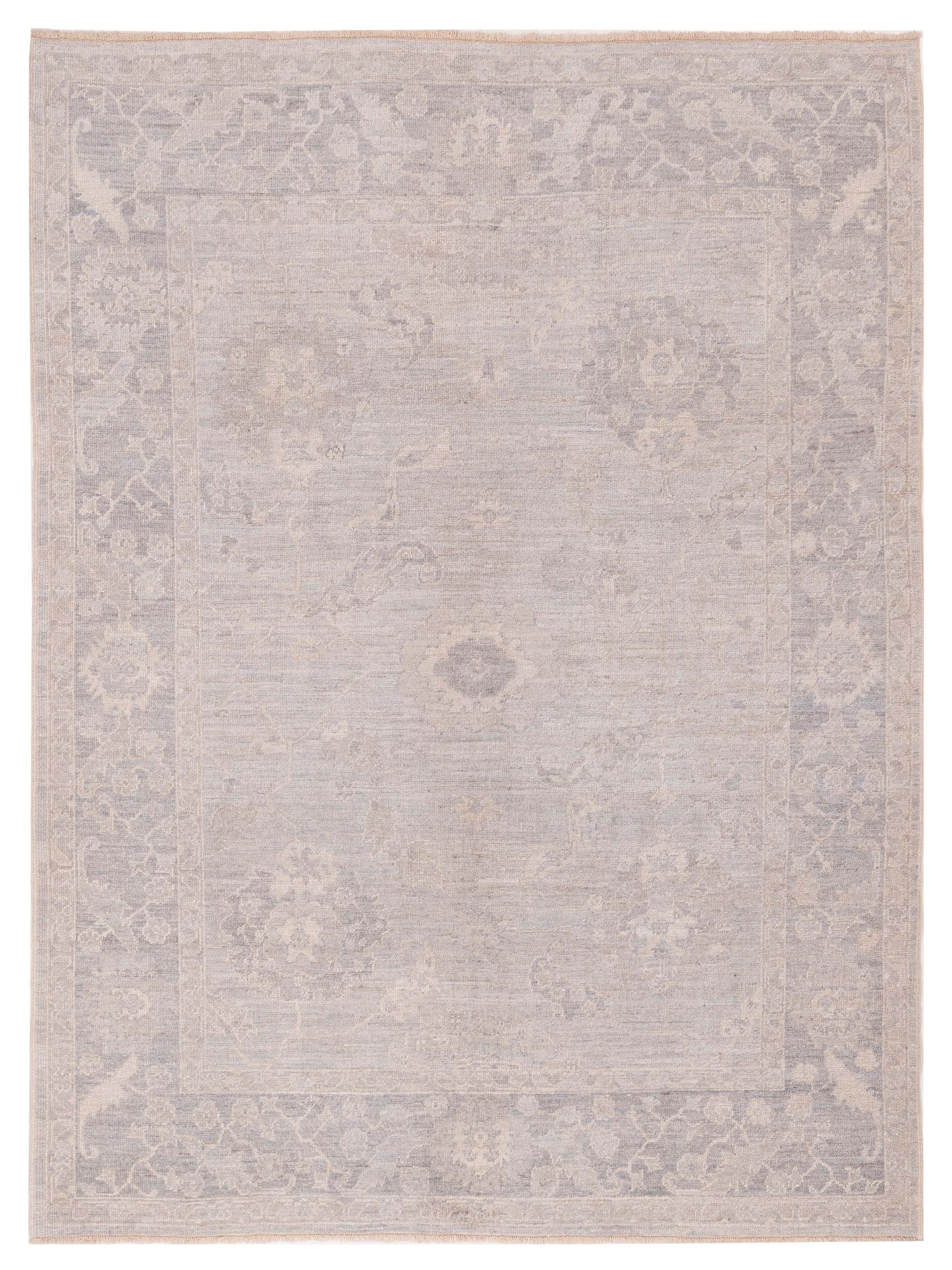 Anadol Angora Oushak Silver Gray Traditional