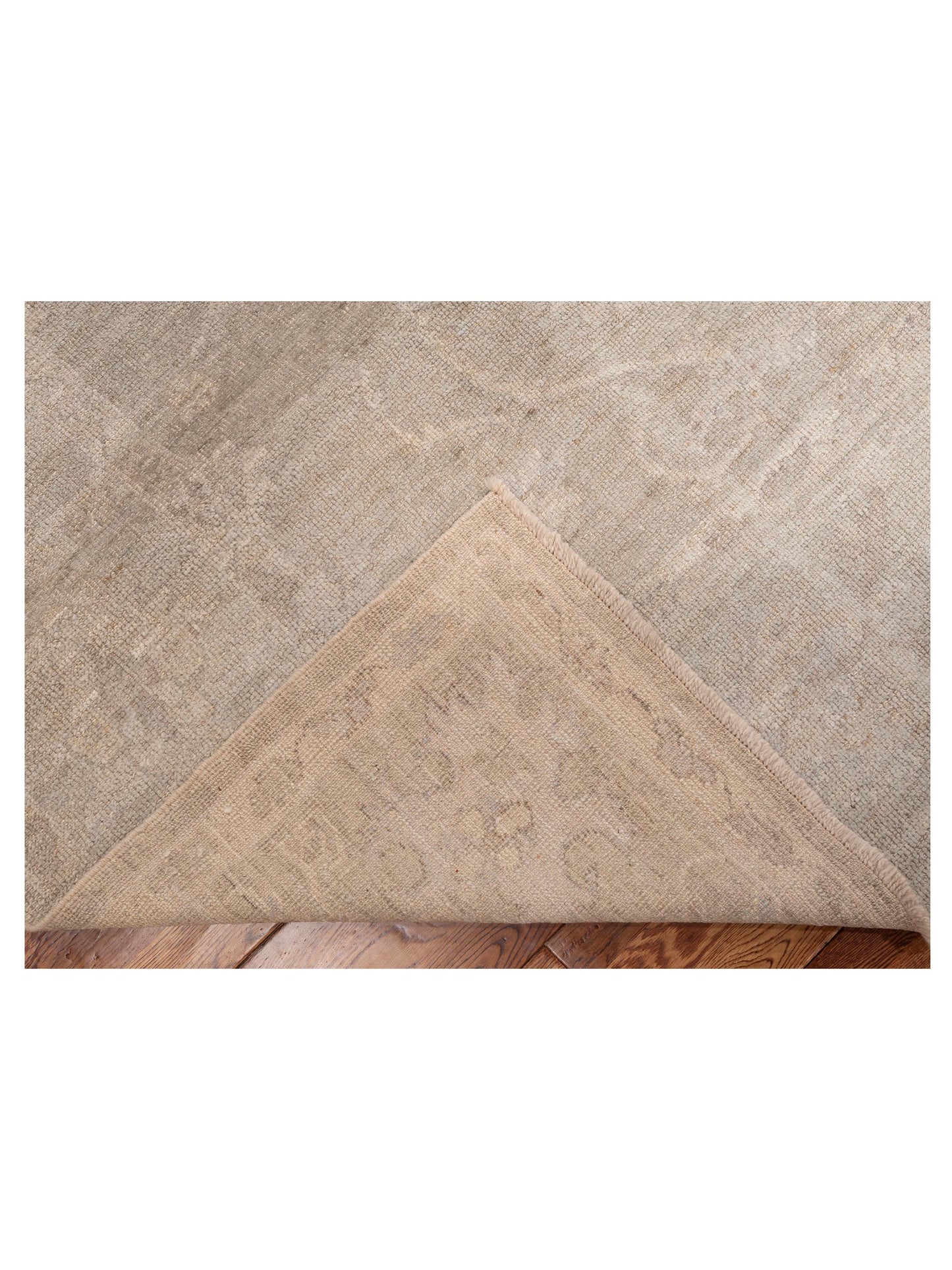 Angora Oushak 151012 Gray Gray 8.1x9.4 Hand Knotted Rug