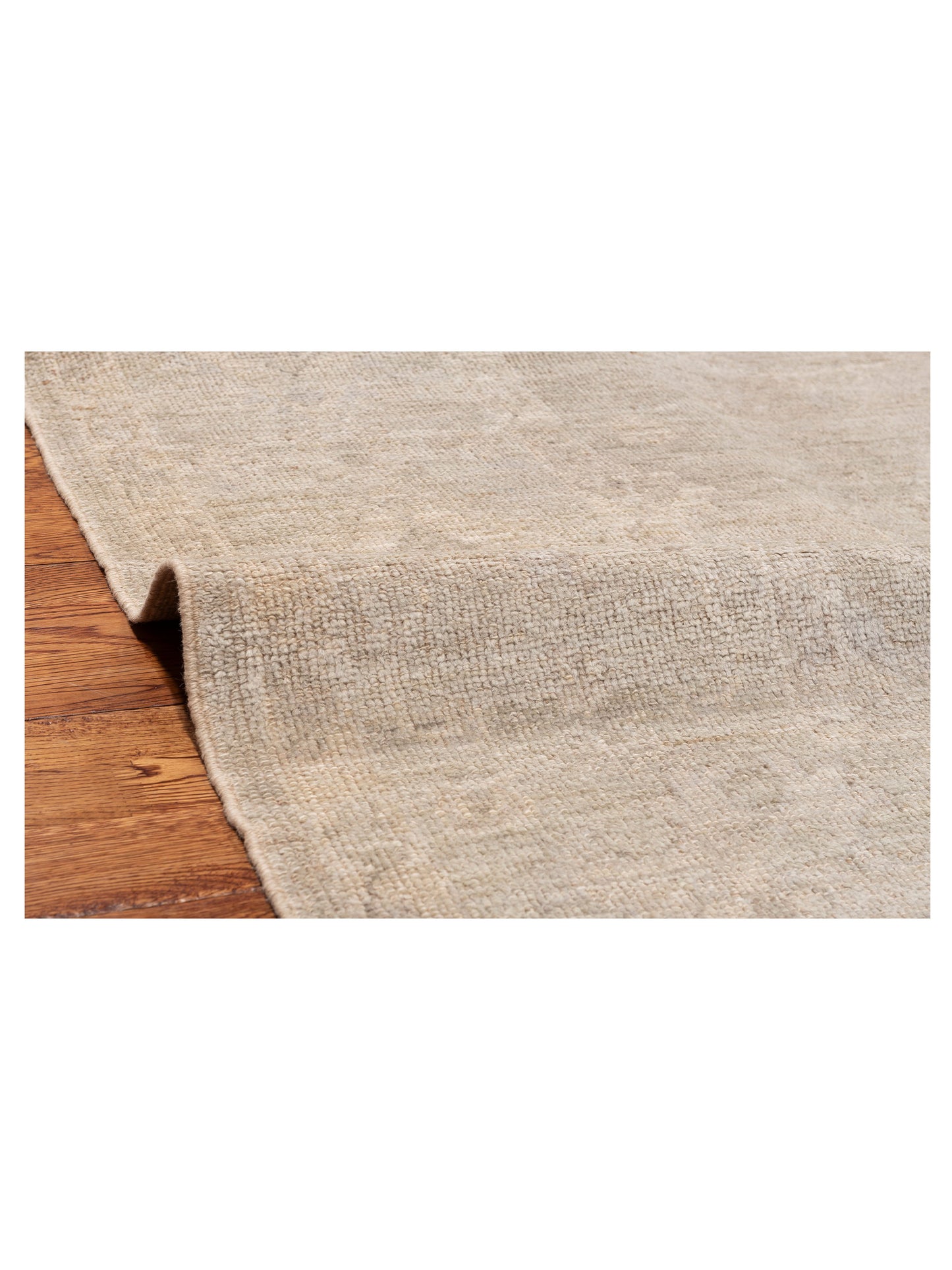 Angora Oushak 151012 Gray Gray 8.1x9.4 Hand Knotted Rug