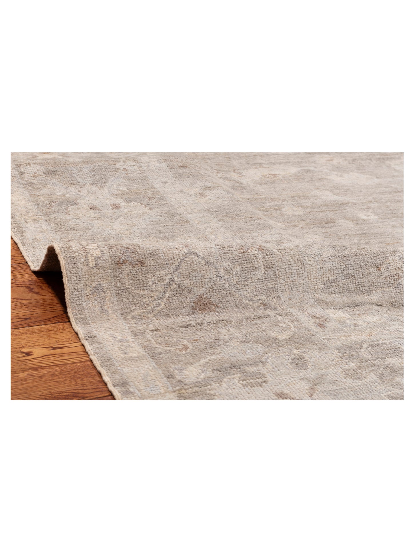 Angora Oushak 151020 Light Green Light Green 8x8.10 Hand Knotted Rug