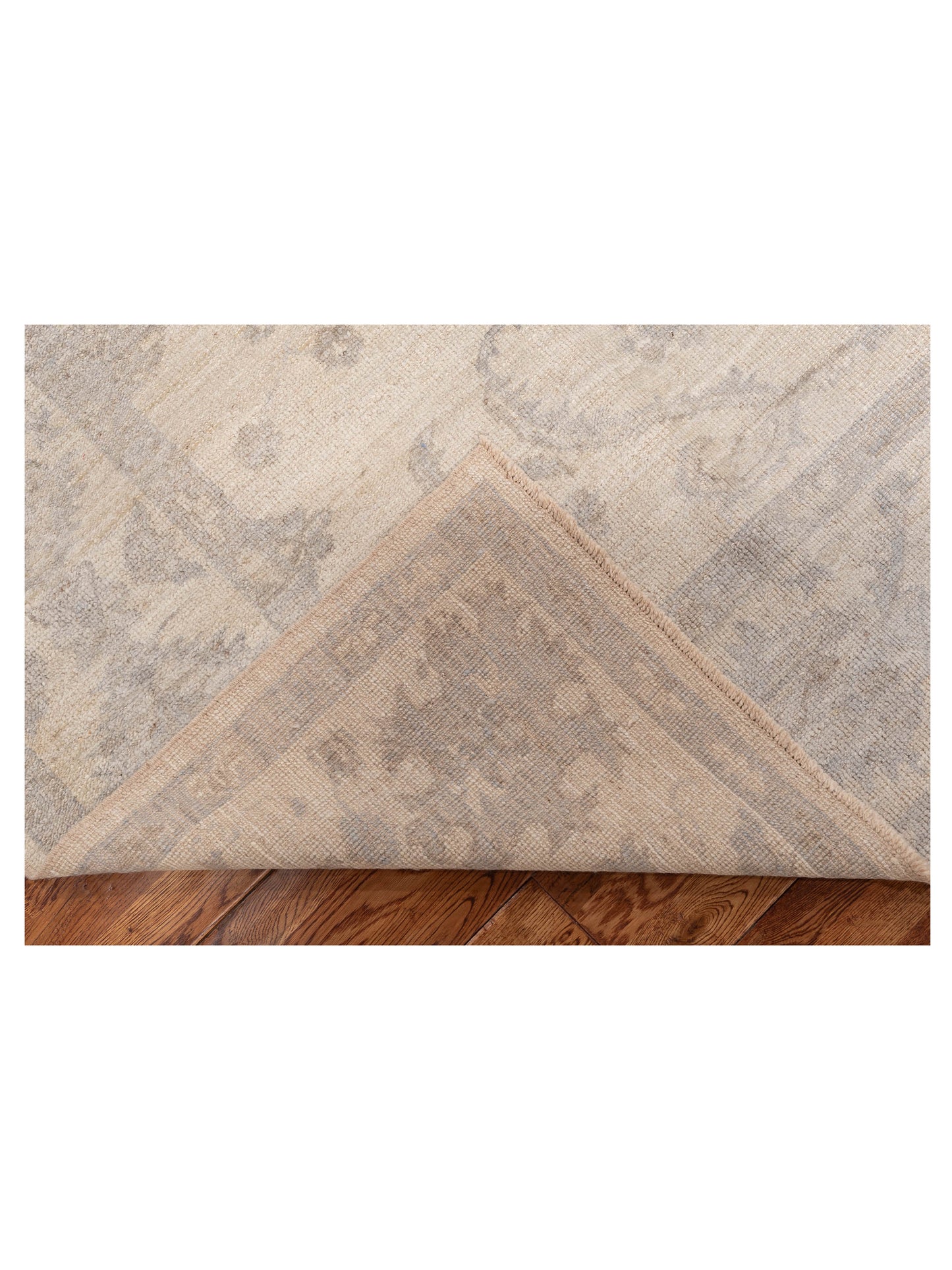 Angora Oushak 151035 Ivory Ivory 8.3x9.1 Hand Knotted Rug