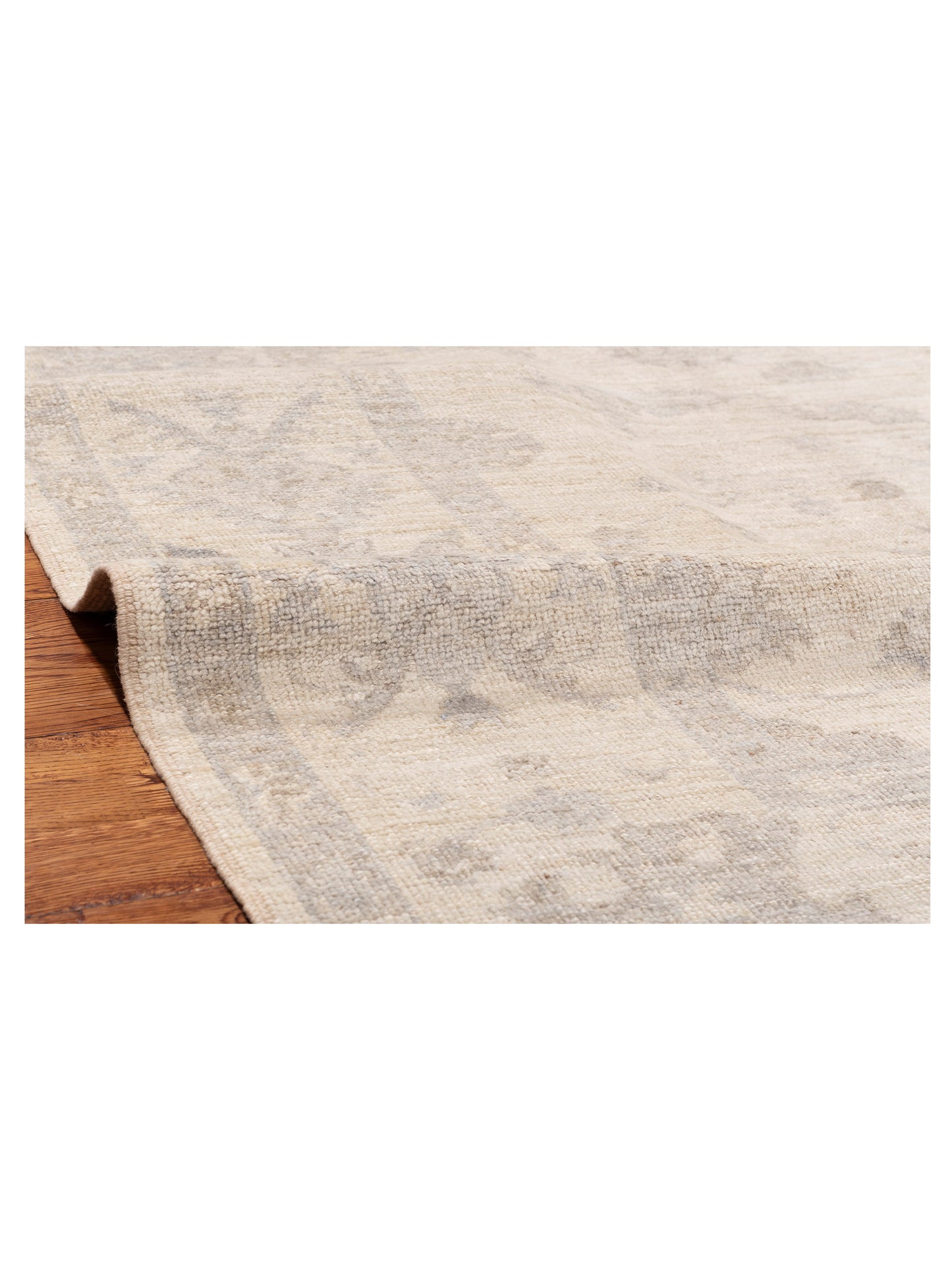 Angora Oushak 151035 Ivory Ivory 8.3x9.1 Hand Knotted Rug