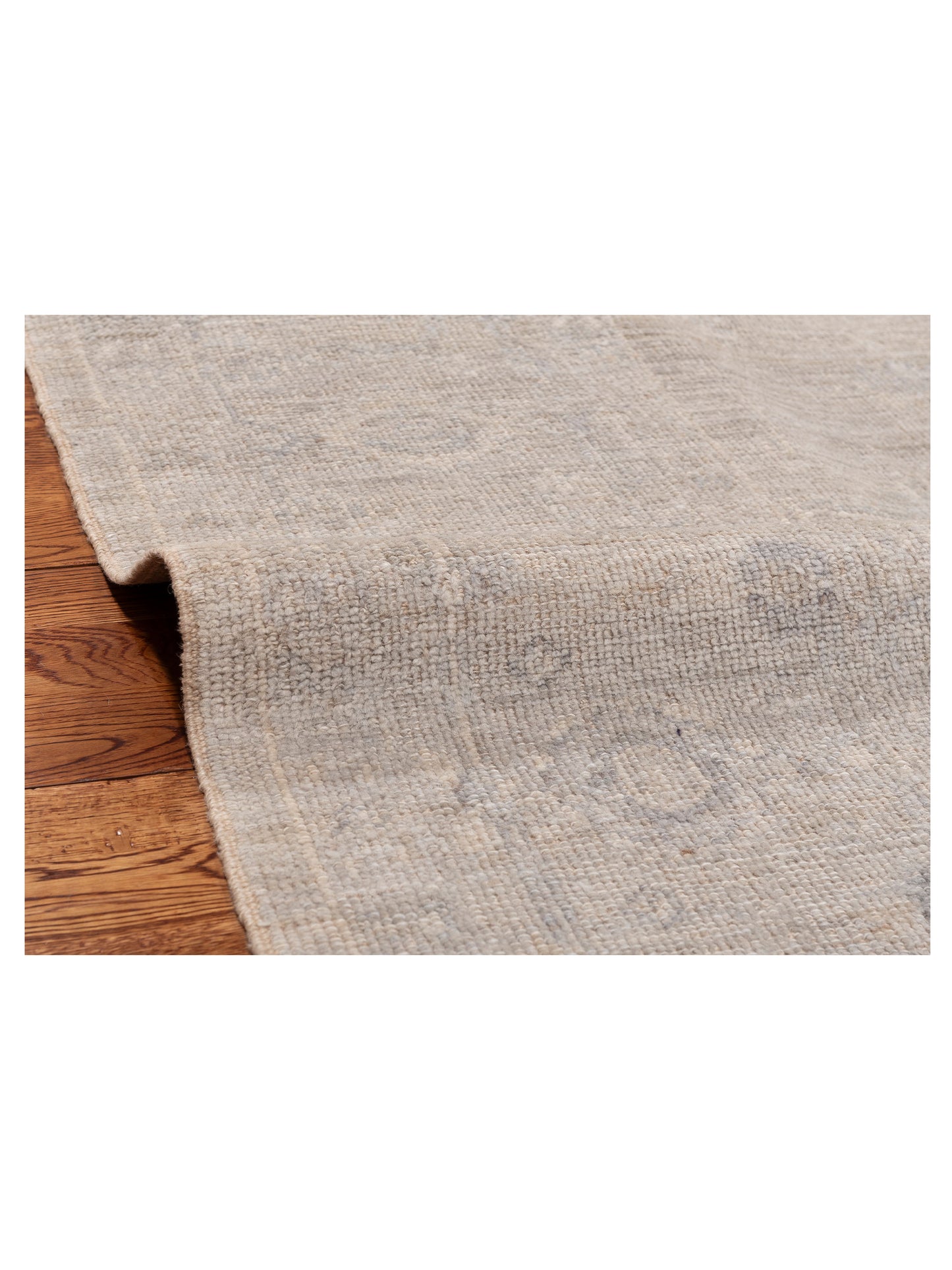 Angora Oushak 151037 Gray Gray 7.9x8.7 Hand Knotted Rug