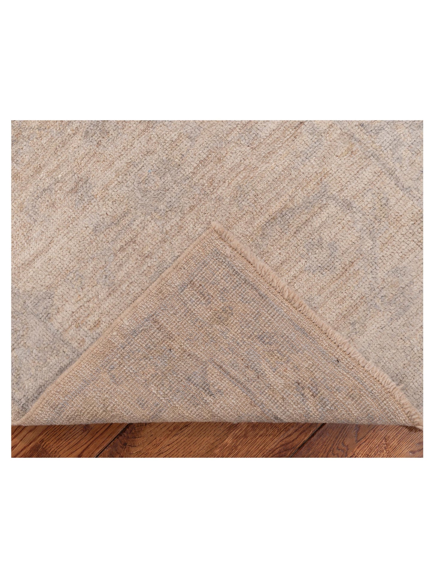 Angora Oushak 151042 Ivory Gray 2.6x11.3 Hand Knotted Rug