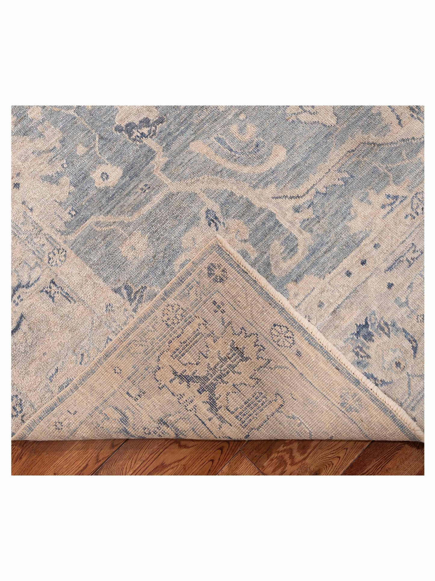 Angora Oushak 151097 Blue Gray 9x11.5 Hand Knotted Rug