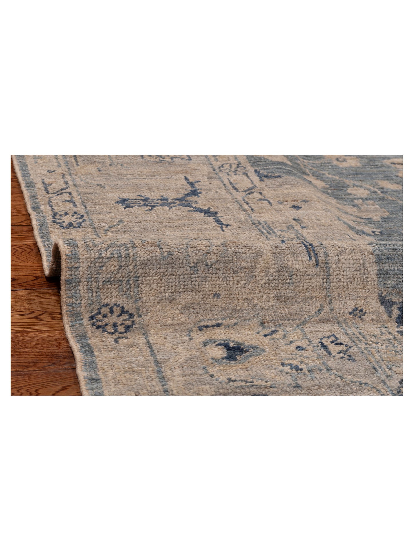 Angora Oushak 151097 Blue Gray 9x11.5 Hand Knotted Rug