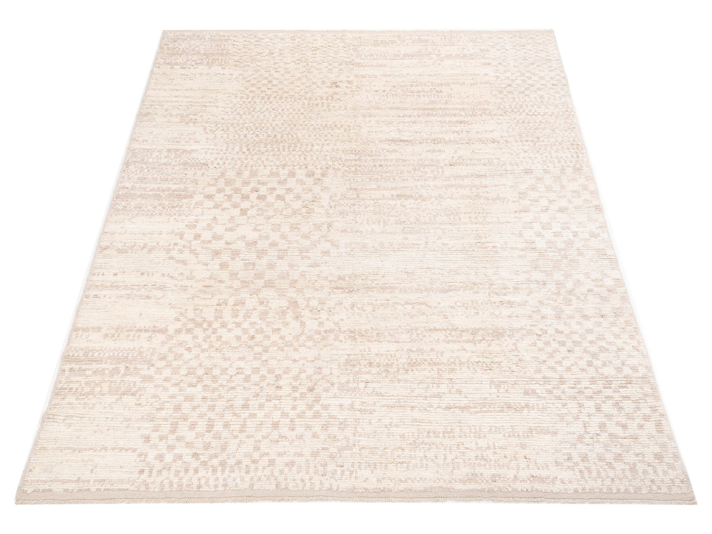 Atlas 151099 Cream Cream 9.2x11.3 Hand Knotted Rug