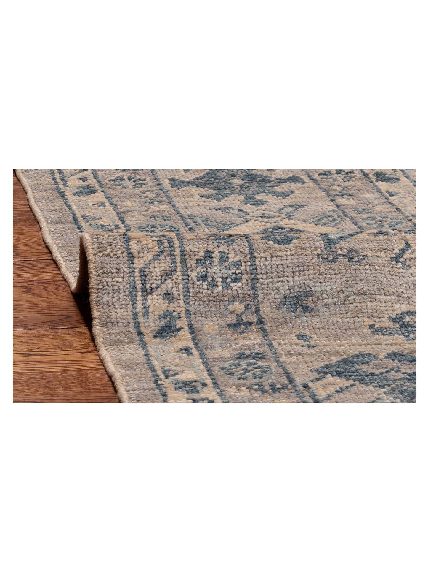 Angora Oushak 151106 Gray Gray 10x13.6 Hand Knotted Rug