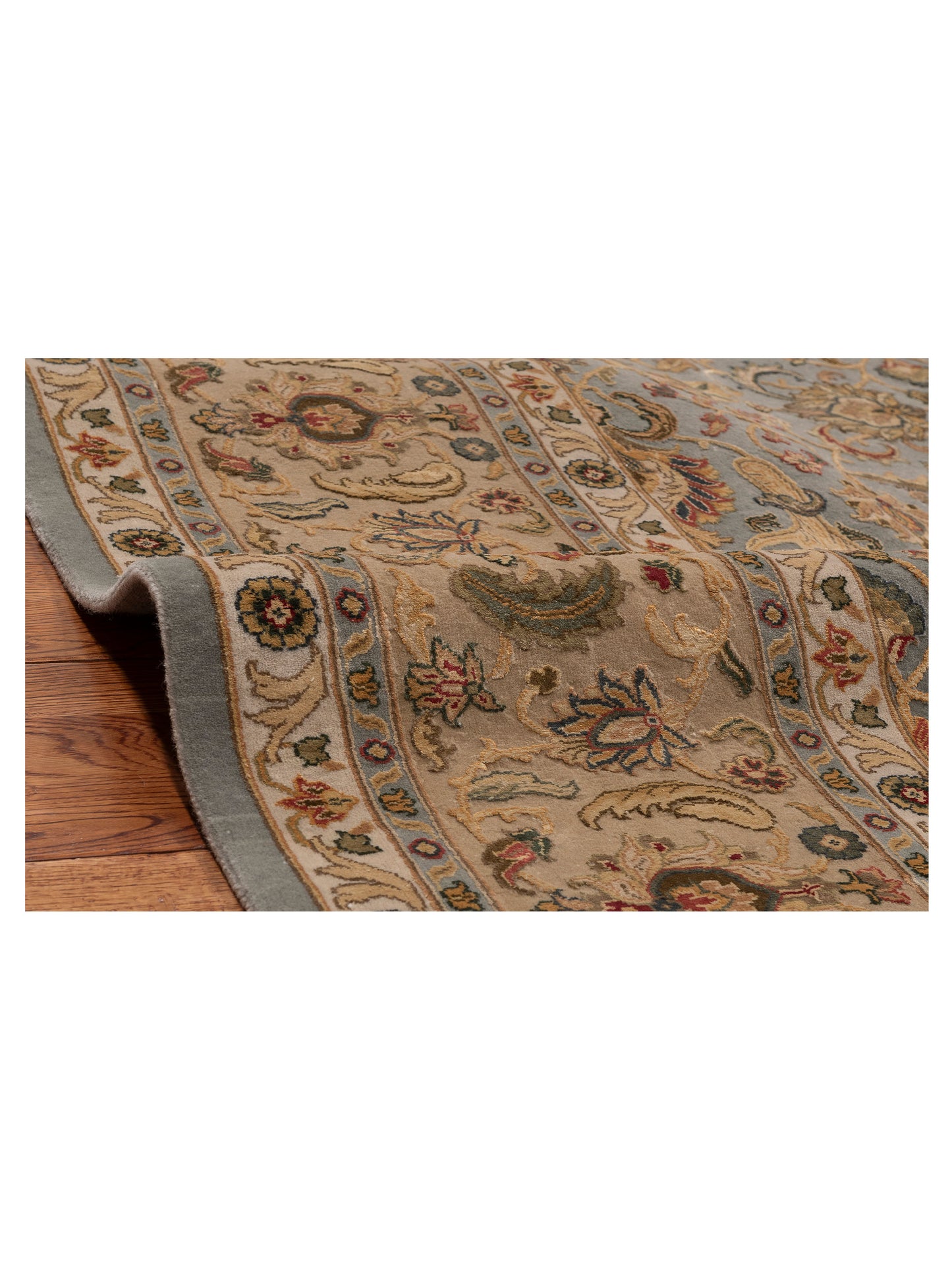 Imperial Silk 151215 Blue Gold 8.2x10.2 Hand Knotted Rug