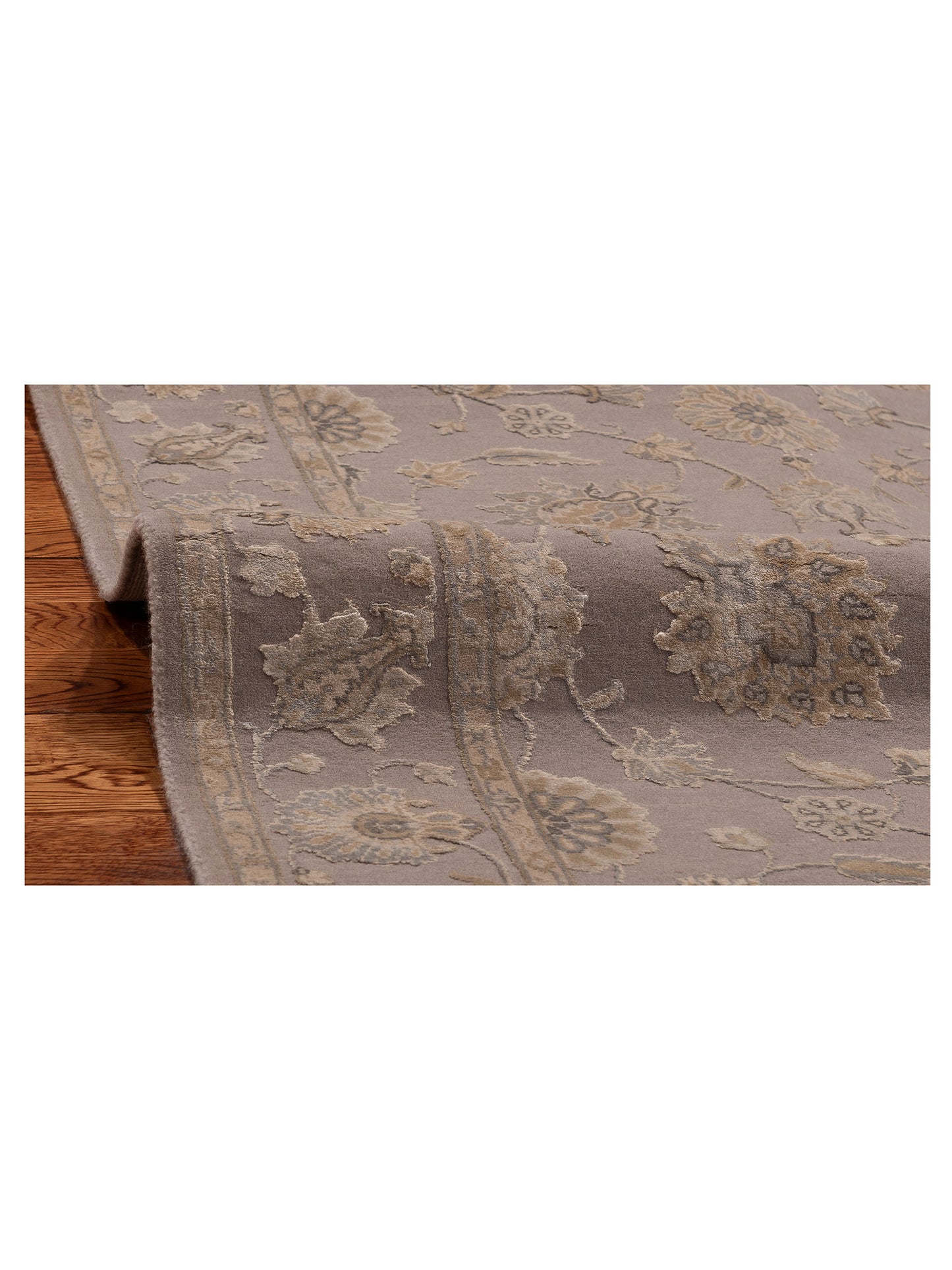 Imperial Silk 151218 Gray Gray 3x10 Hand Knotted Rug