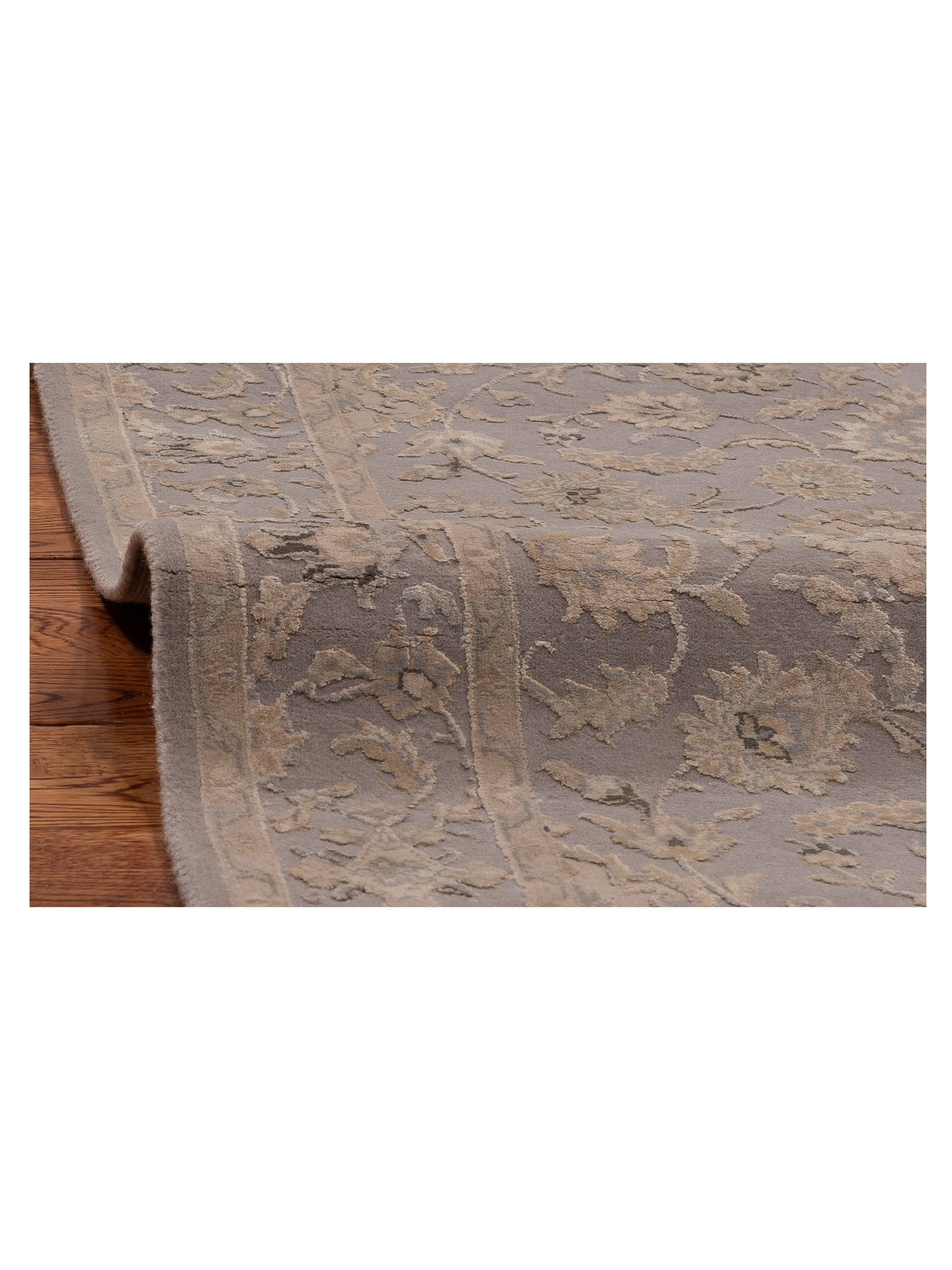 Imperial Silk 151236 Gray Gray 3x13.1 Hand Knotted Rug