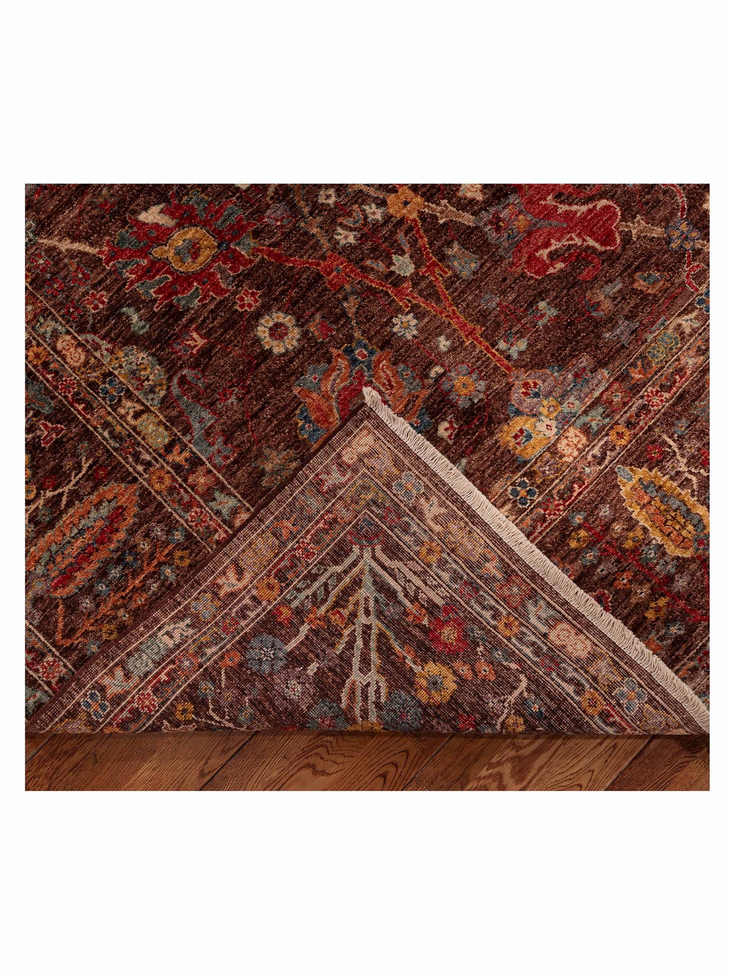 Sultan 151319 Brown Brown 8.11x11.8 Hand Knotted Rug