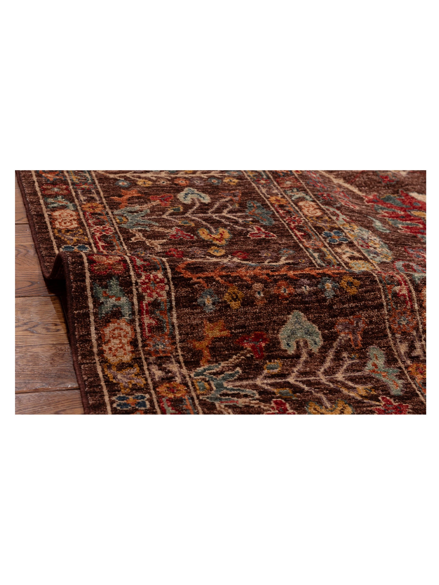 Sultan 151319 Brown Brown 8.11x11.8 Hand Knotted Rug
