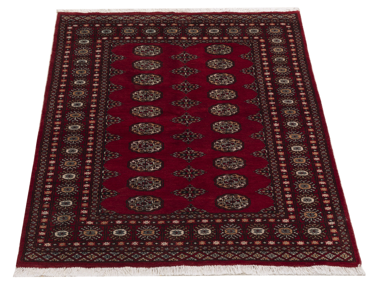 Bokhara 151373 Red Red 4.1x5.11 Hand Knotted Rug