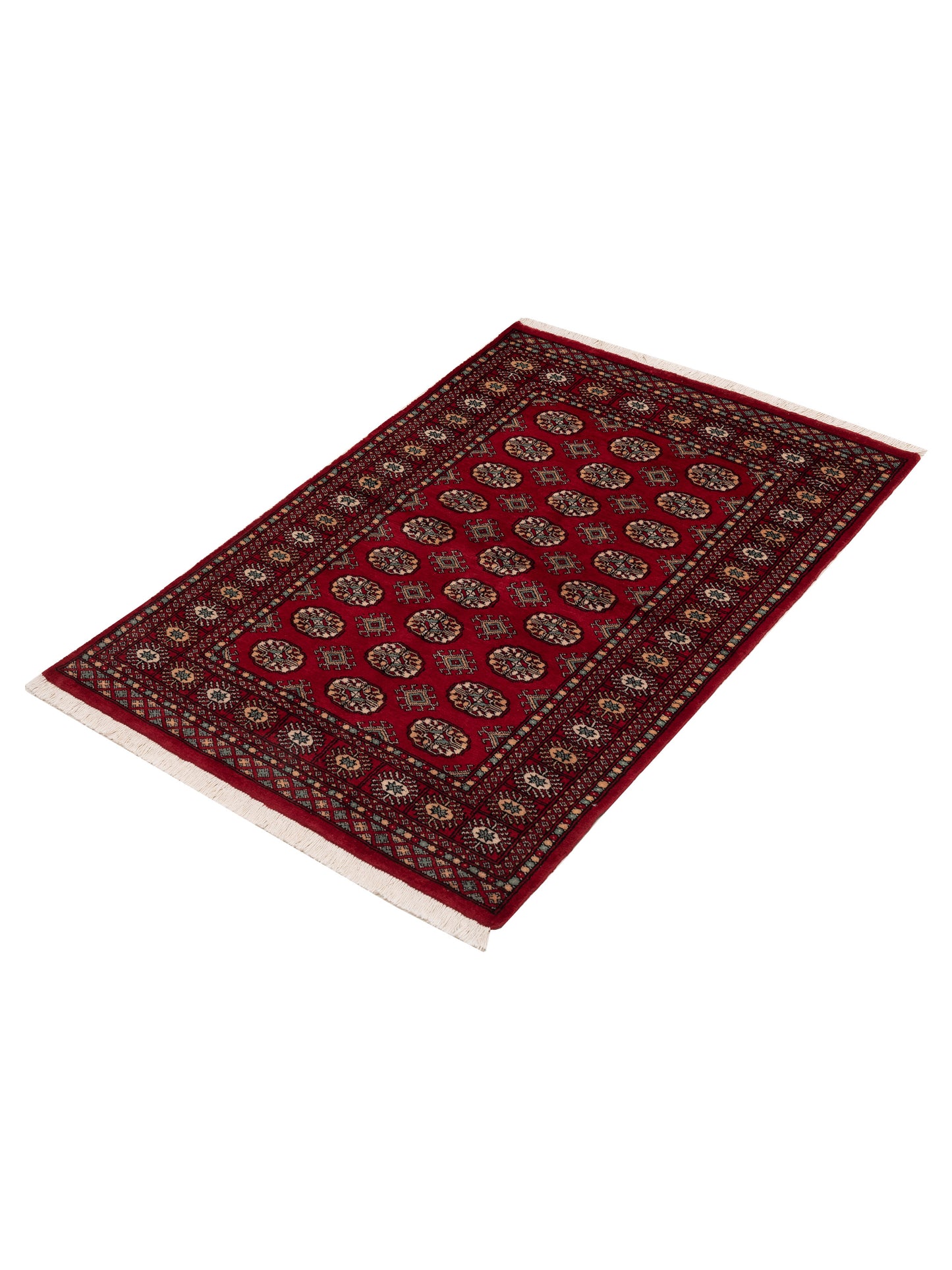 Bokhara 151378 Red Red 4.2x6.3 Hand Knotted Rug