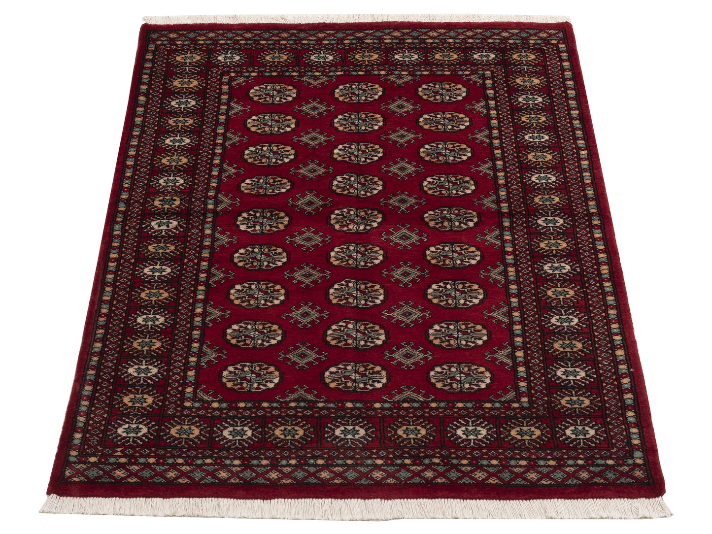 Bokhara 151378 Red Red 4.2x6.3 Hand Knotted Rug