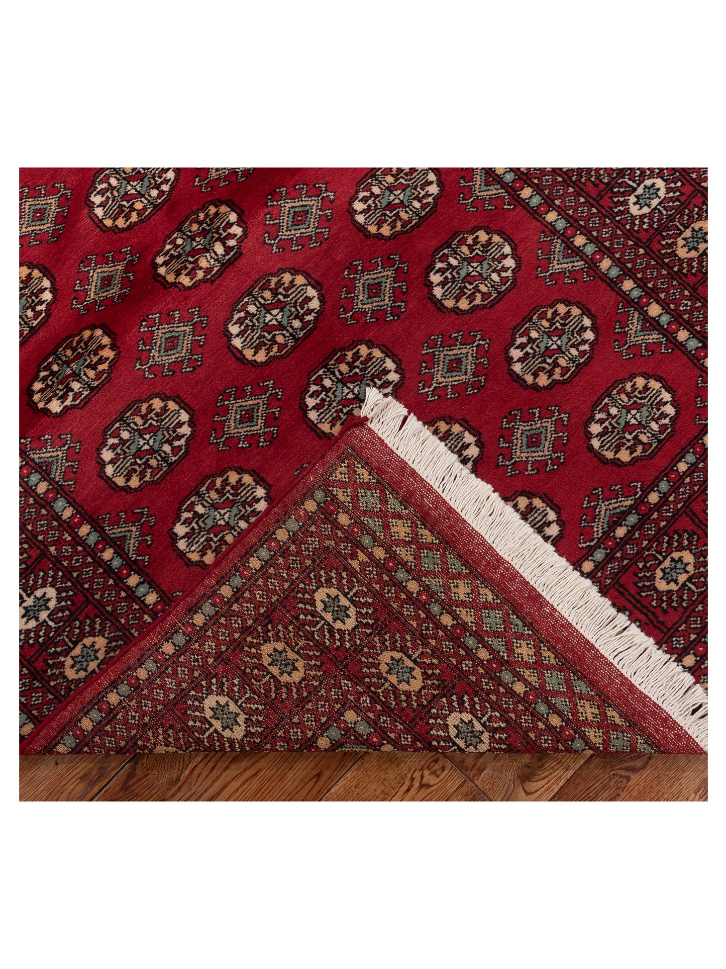 Bokhara 151378 Red Red 4.2x6.3 Hand Knotted Rug