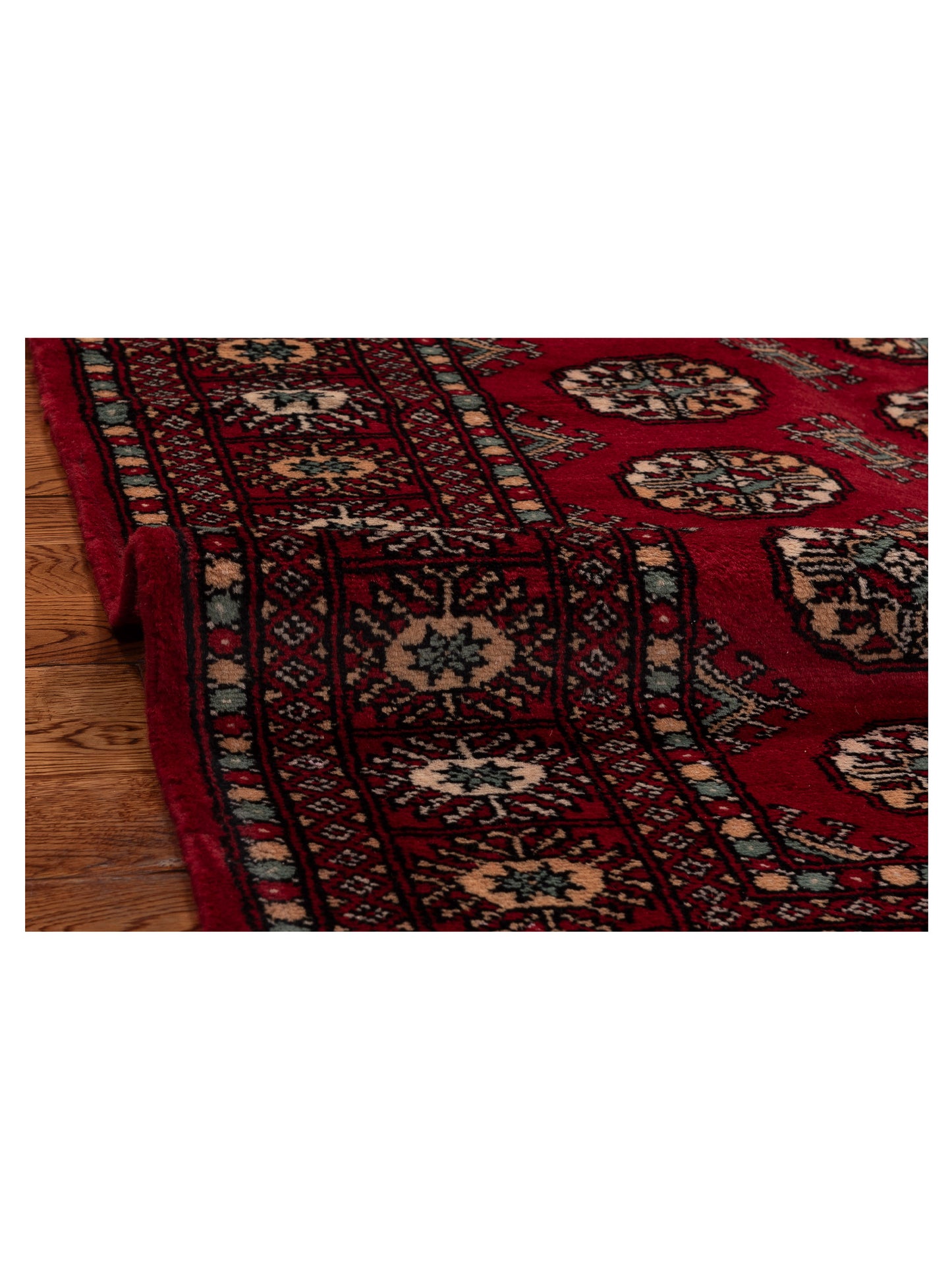 Bokhara 151378 Red Red 4.2x6.3 Hand Knotted Rug