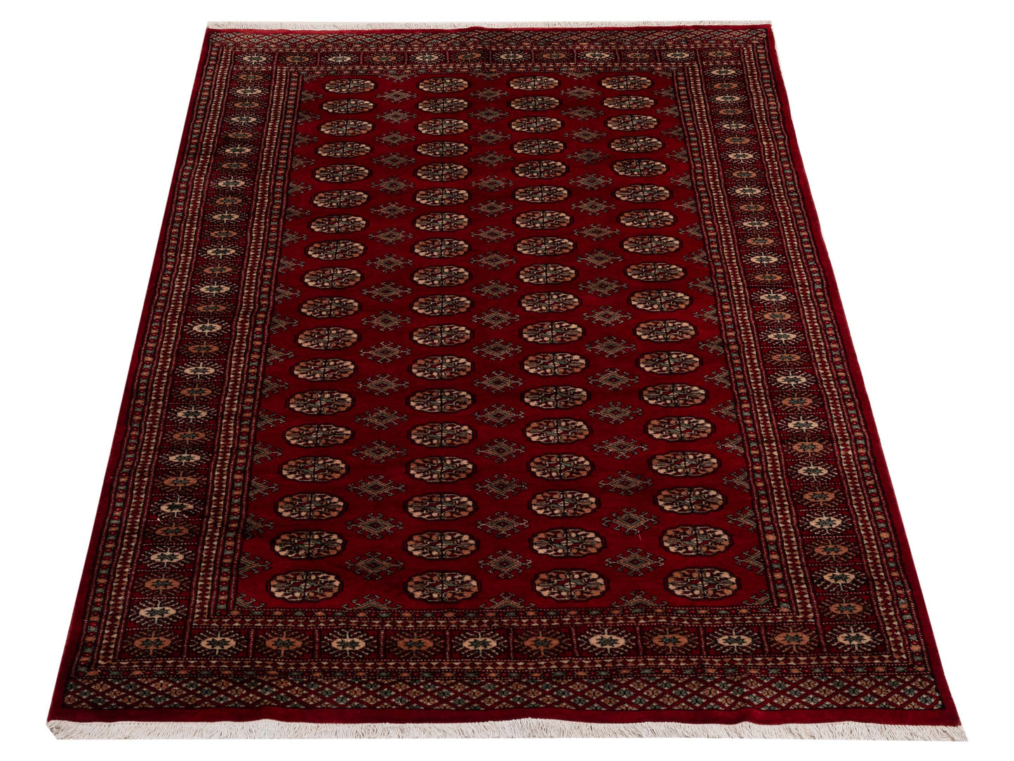 Bokhara 151398 Red Red 5.1x8.2 Hand Knotted Rug