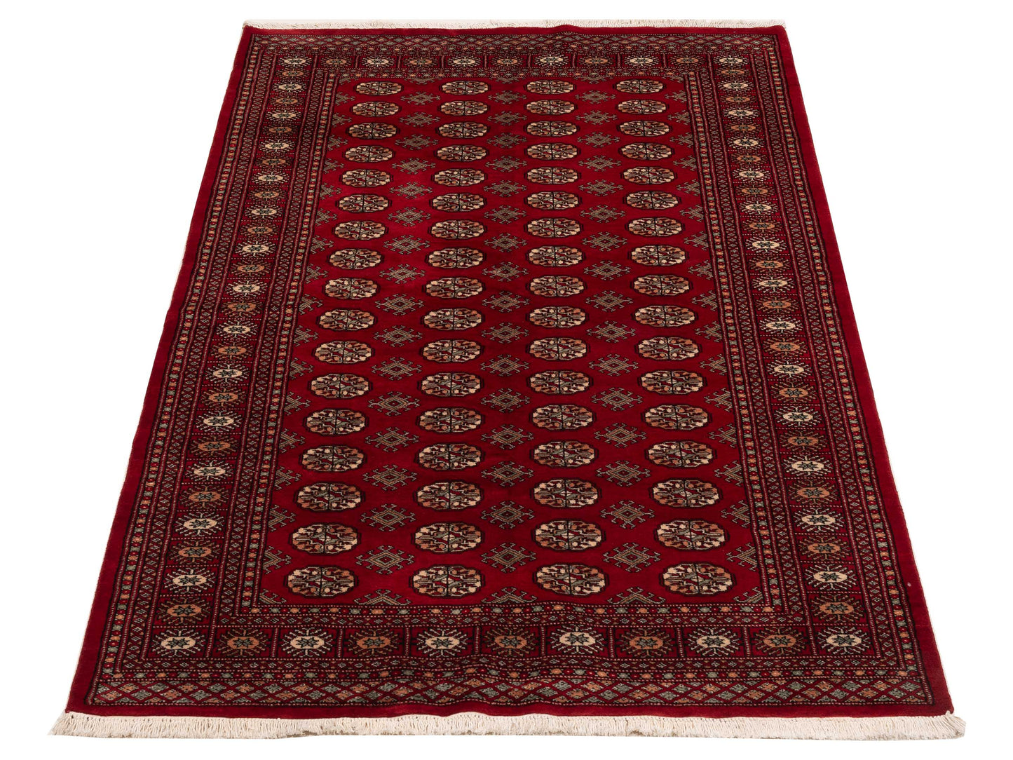 Bokhara 151399 Red Red 5.2x8.4 Hand Knotted Rug
