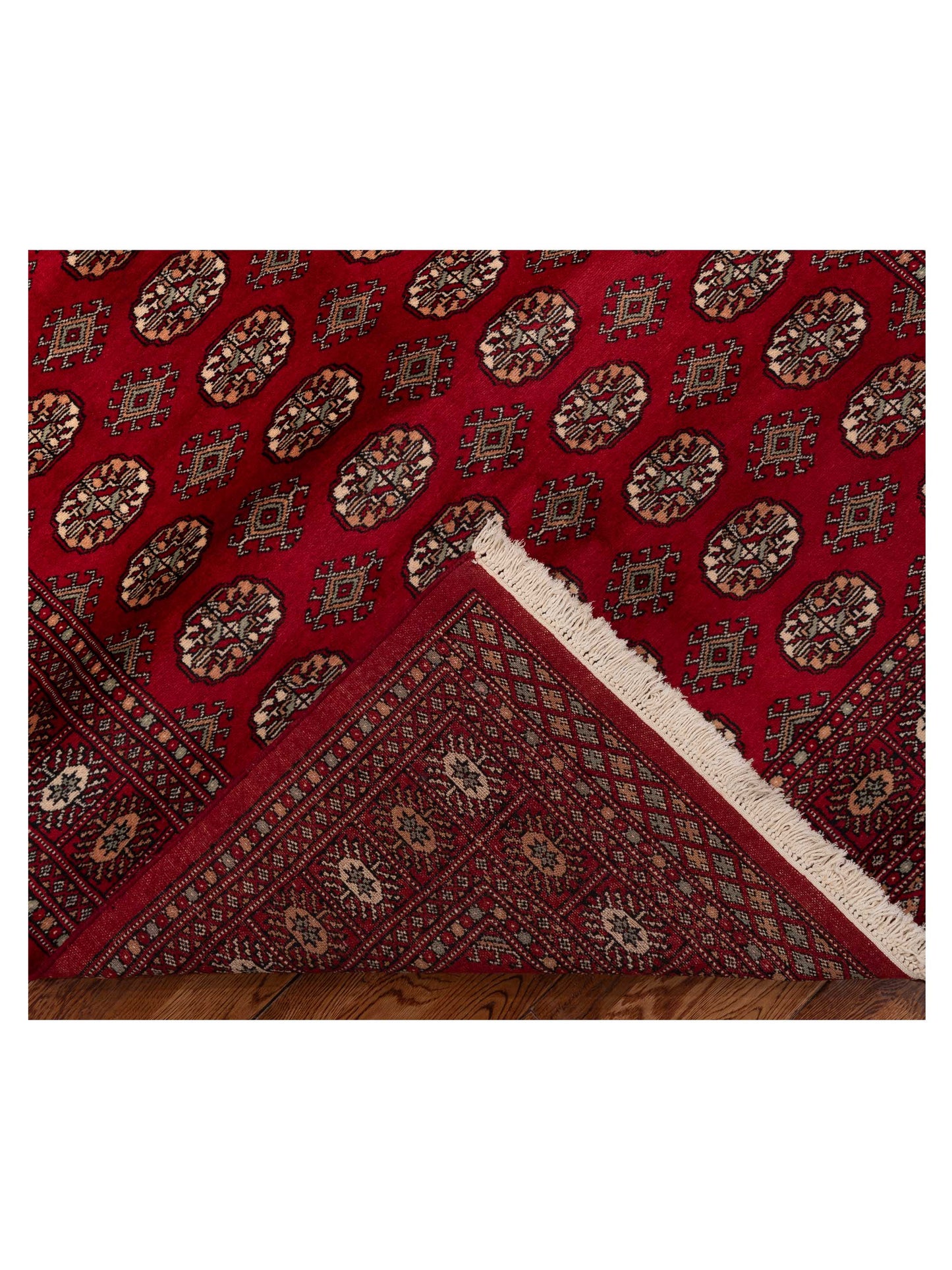 Bokhara 151399 Red Red 5.2x8.4 Hand Knotted Rug