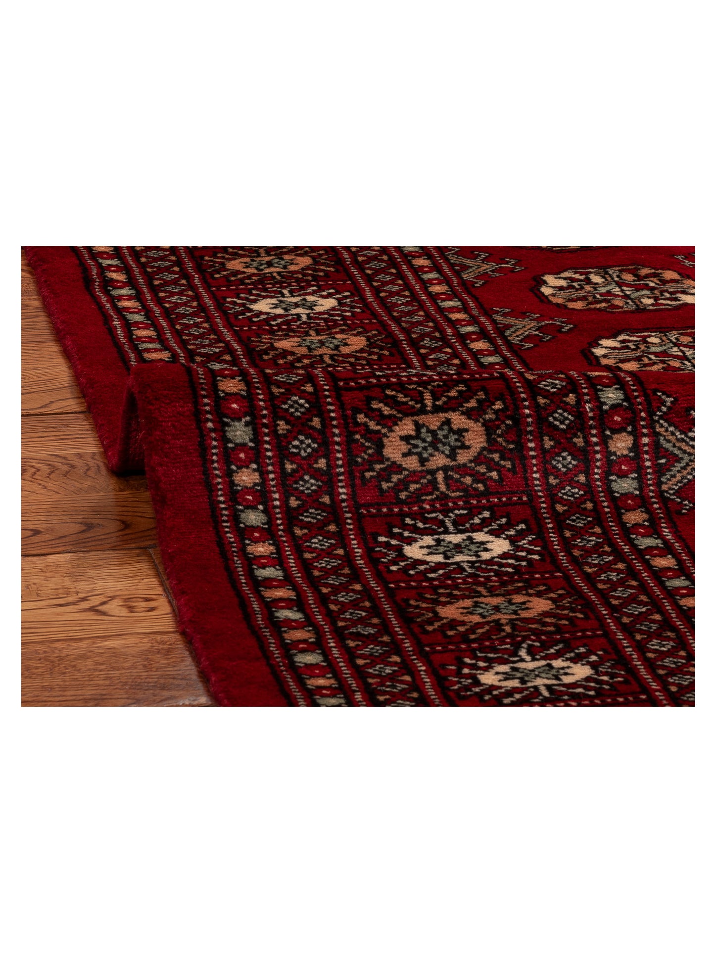 Bokhara 151399 Red Red 5.2x8.4 Hand Knotted Rug