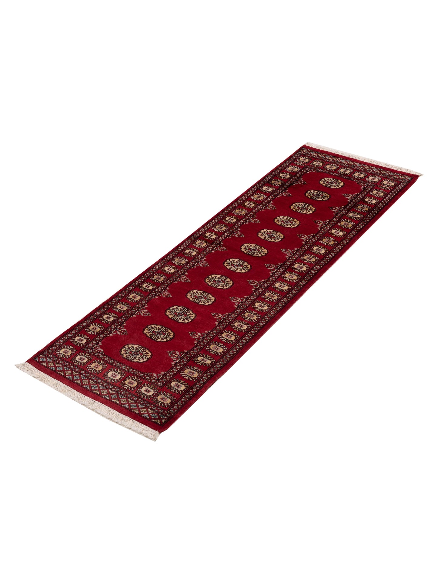 Bokhara 151460 Red Red 2.8x8 Hand Knotted Rug