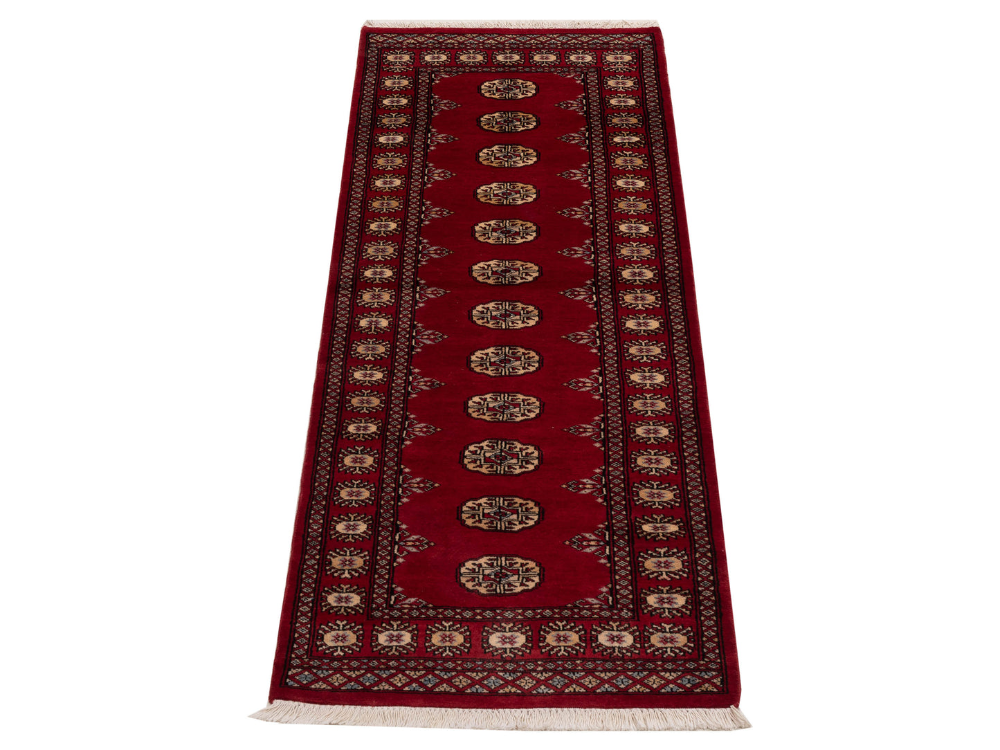 Bokhara 151460 Red Red 2.8x8 Hand Knotted Rug
