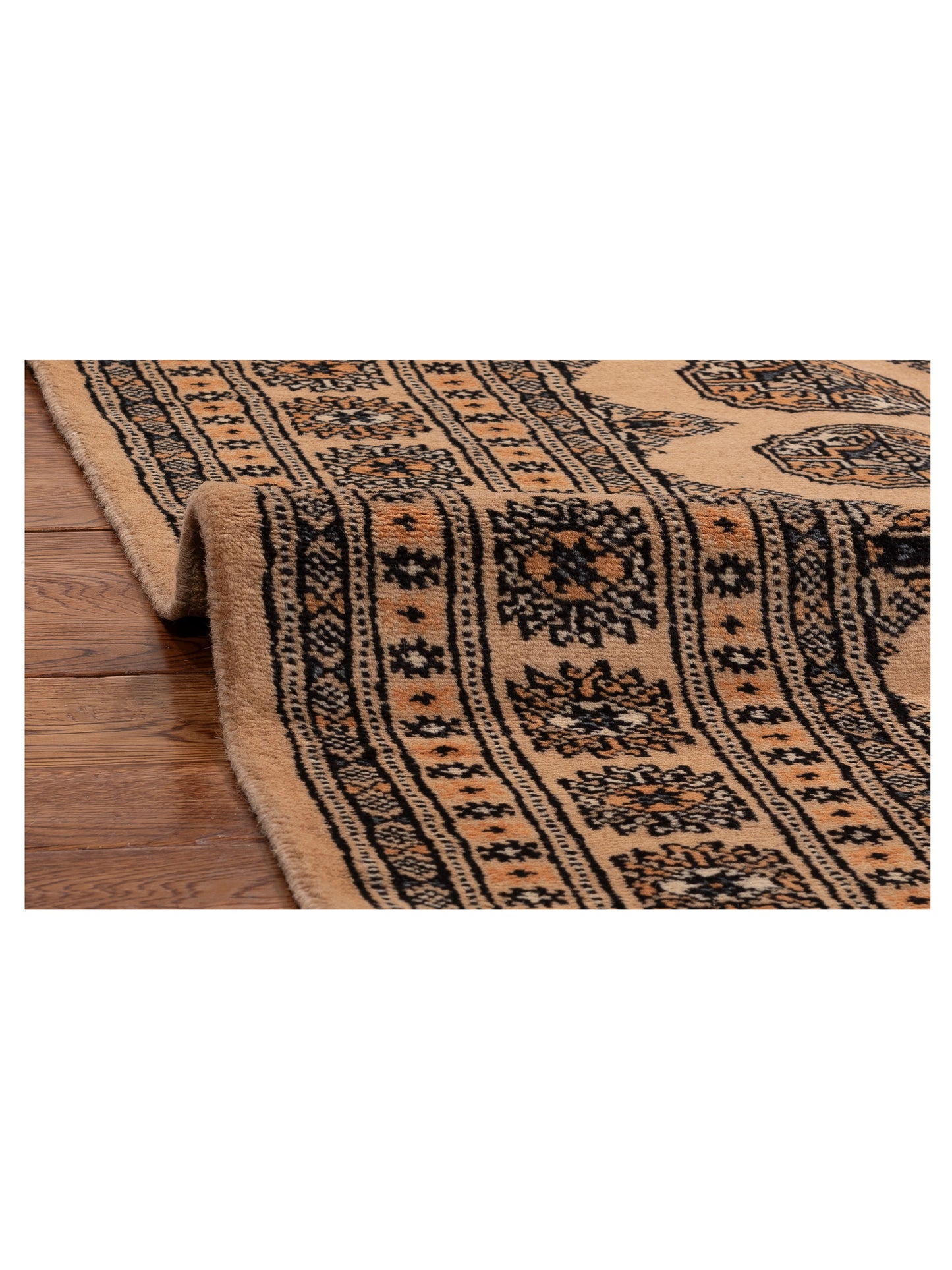 Bokhara 151562 Beige Beige 6.2x9.3 Hand Knotted Rug