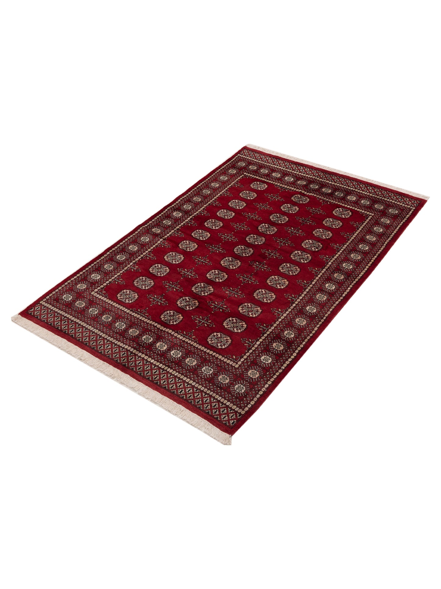 Bokhara 151568 Red Red 5.1x7.11 Hand Knotted Rug