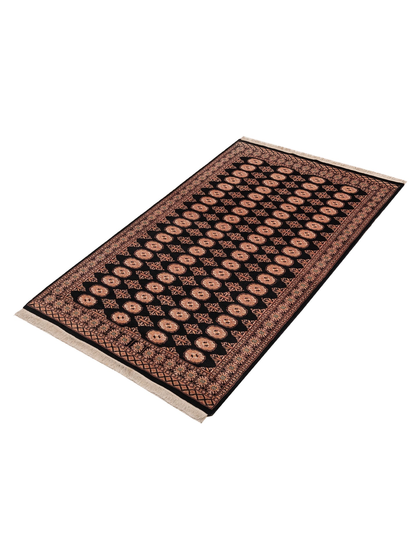 Bokhara 151570 Black Black 5.1x8.4 Hand Knotted Rug