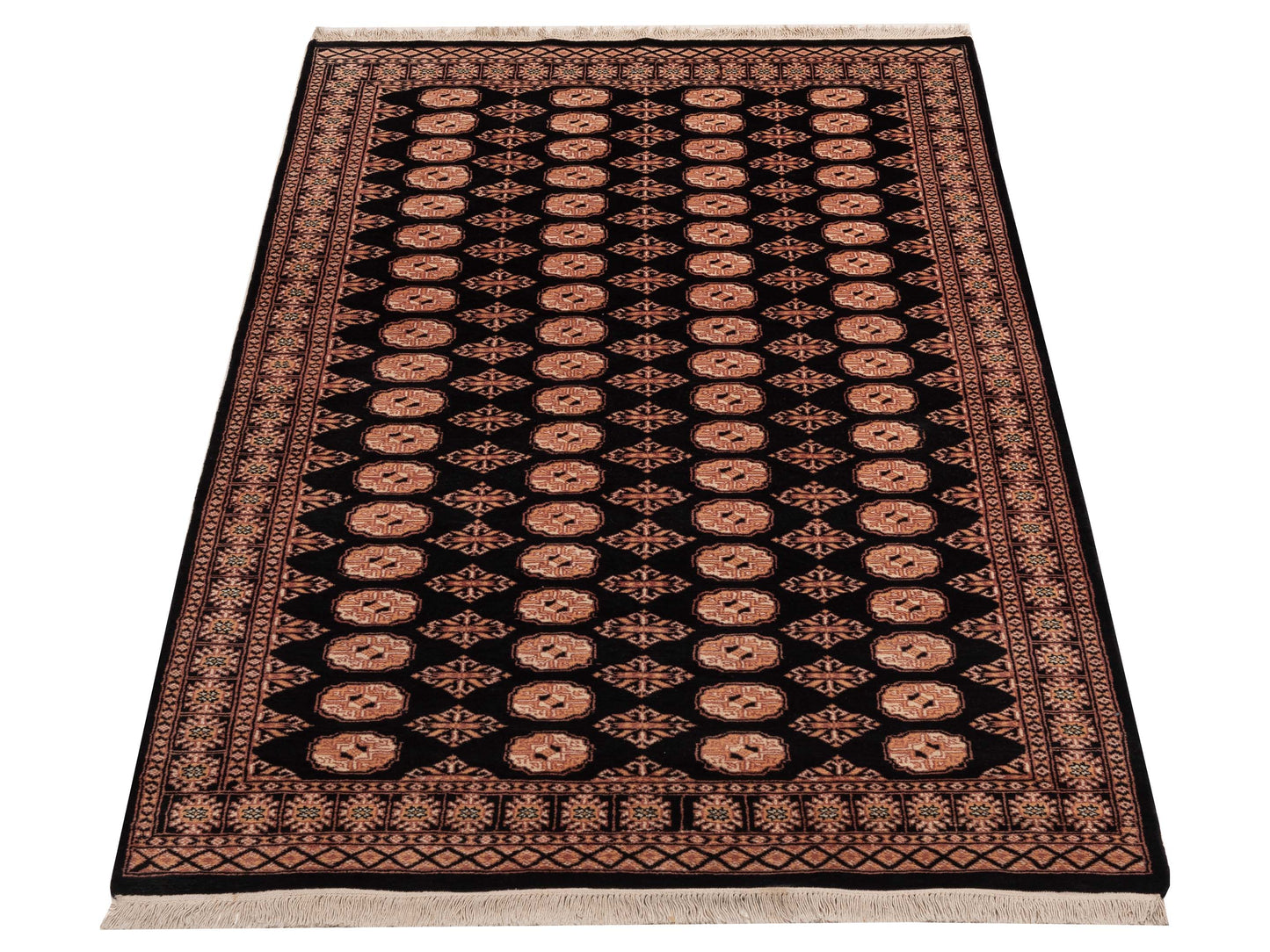 Bokhara 151570 Black Black 5.1x8.4 Hand Knotted Rug