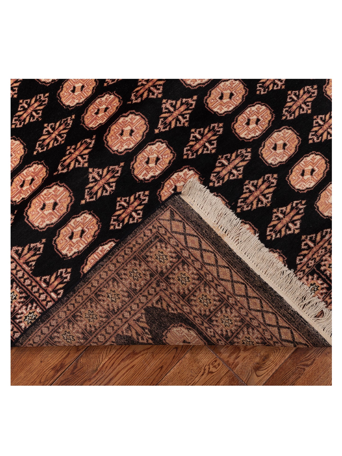 Bokhara 151570 Black Black 5.1x8.4 Hand Knotted Rug