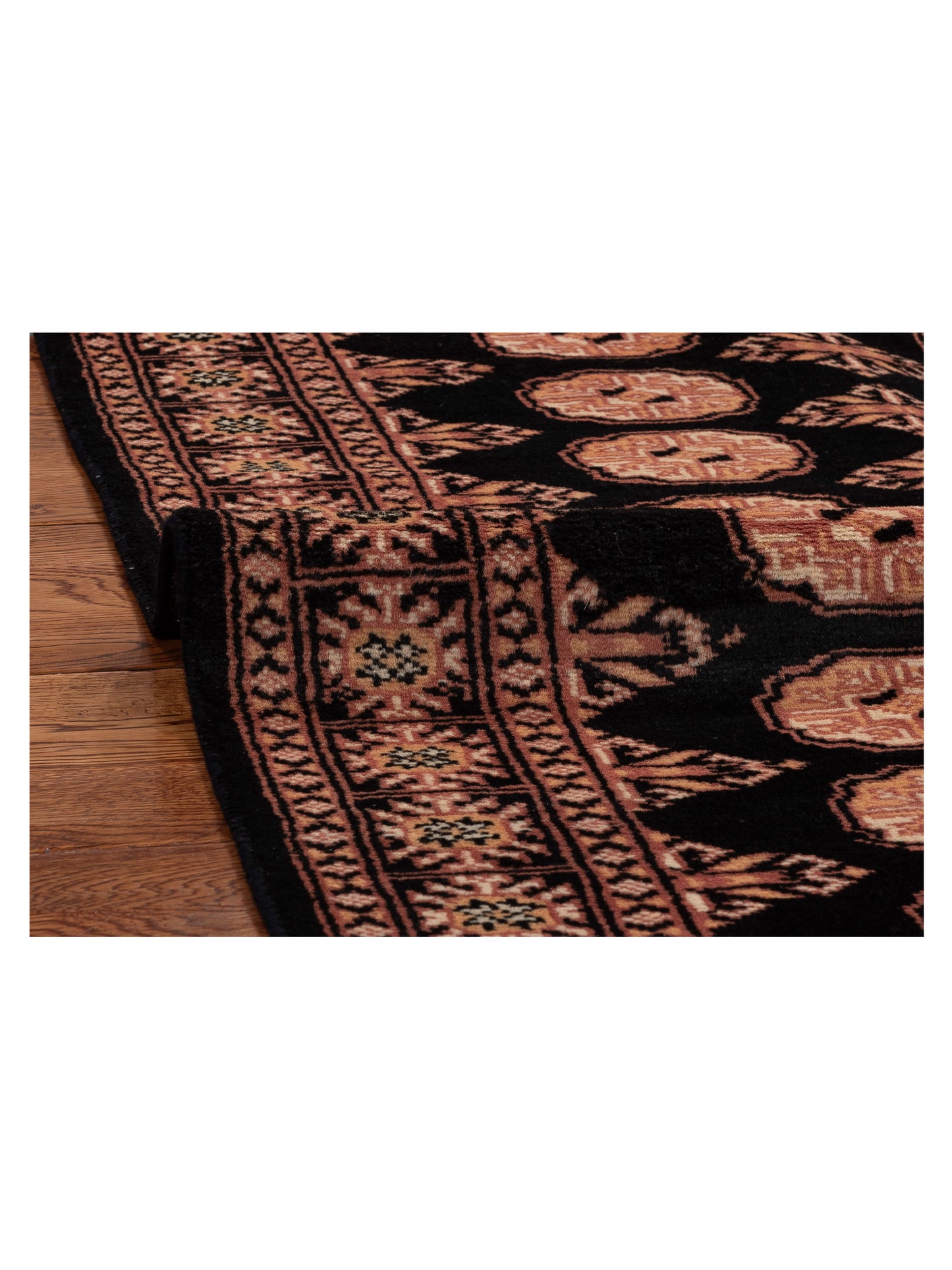 Bokhara 151570 Black Black 5.1x8.4 Hand Knotted Rug