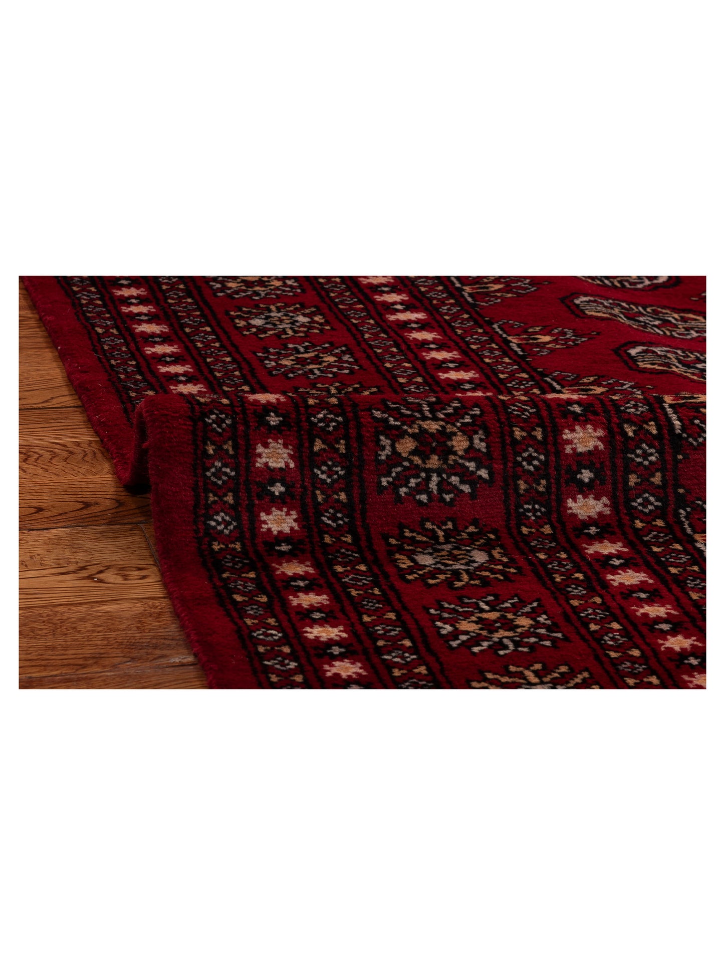 Bokhara 151571 Red Red 6.2x9.4 Hand Knotted Rug
